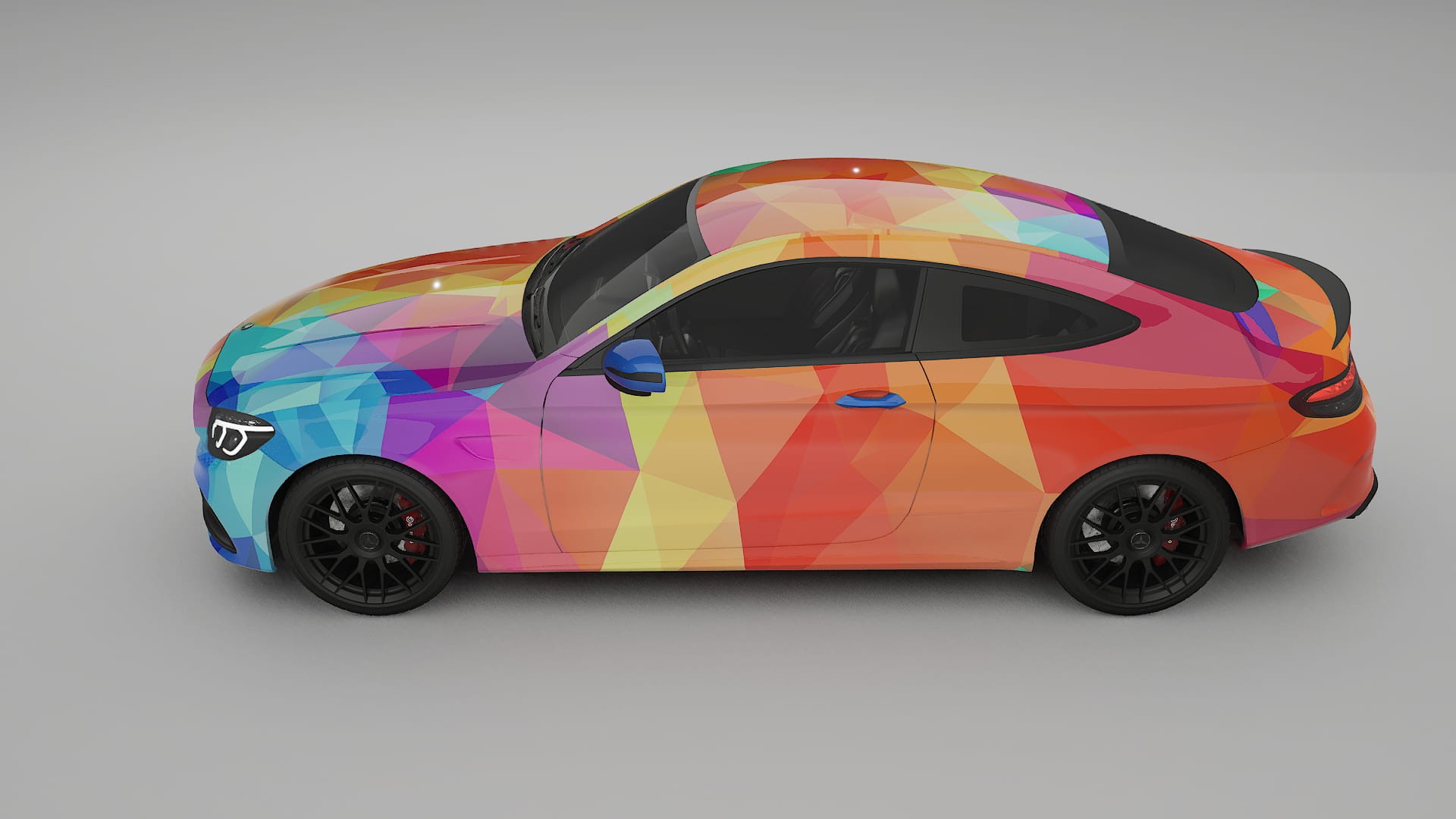 Mercedes C63 AMG W205 Coupe VECTOR WIBE Designed Wrap PPF Kit – Printable Polyurethane Film