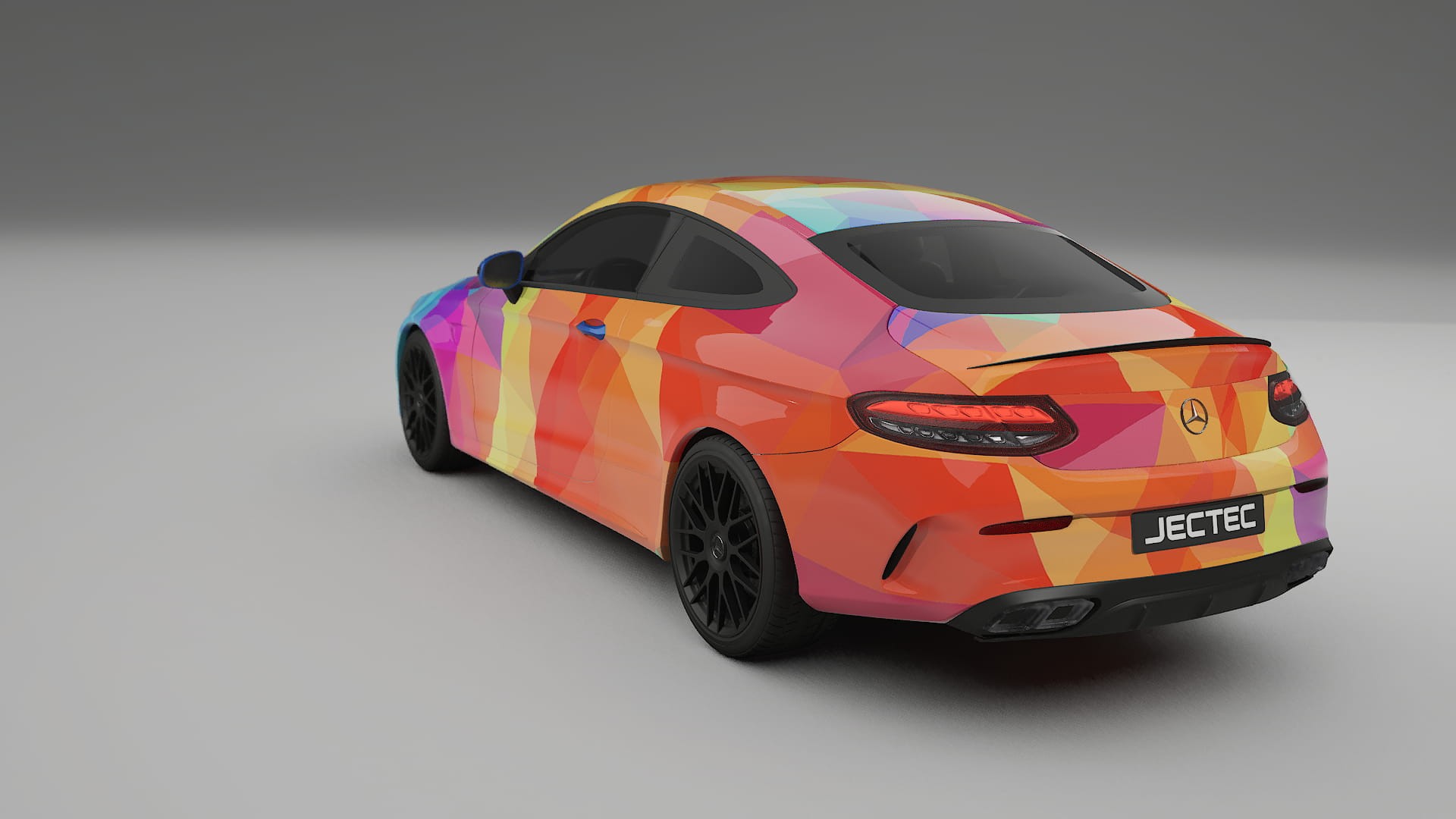 Mercedes C63 AMG W205 Coupe VECTOR VIBE – Design-Wrap PPF-Kit aus bedruckbarer Polyurethanfolie