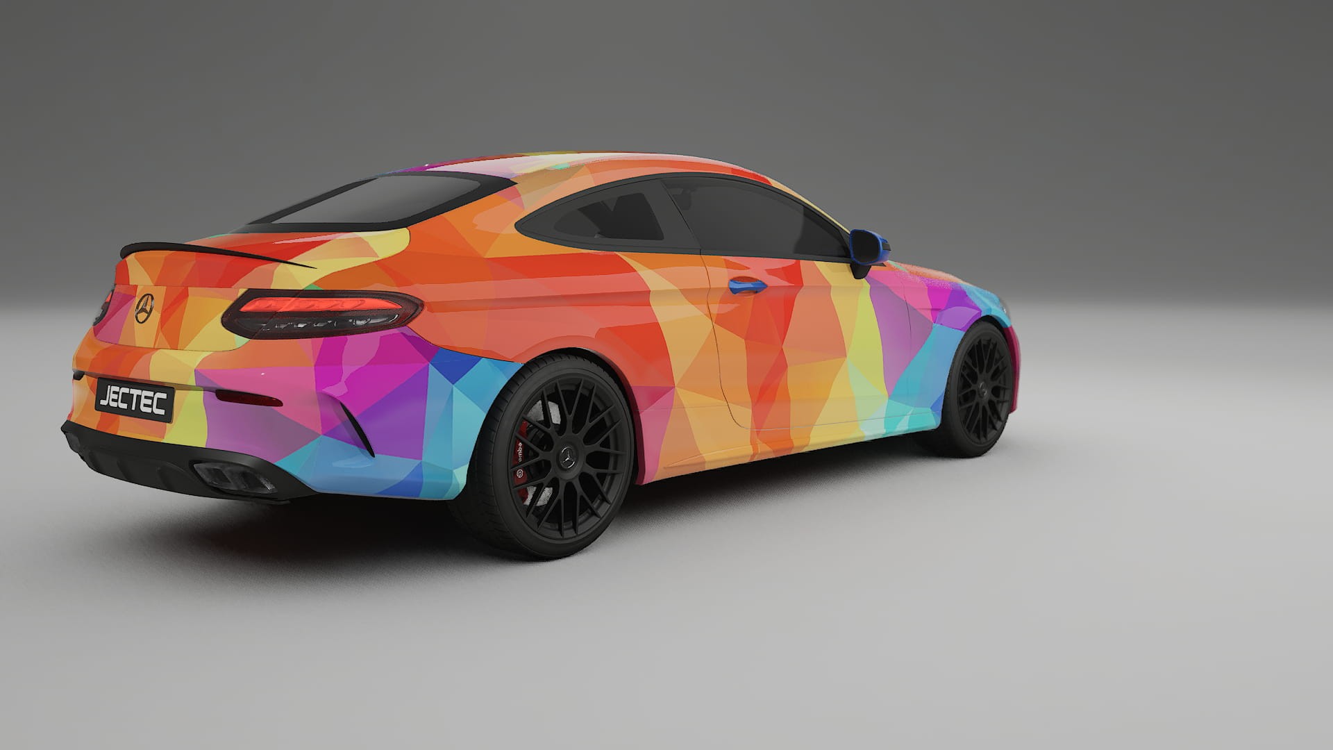 Mercedes C63 AMG W205 Coupe VECTOR VIBE – Design-Wrap PPF-Kit aus bedruckbarer Polyurethanfolie