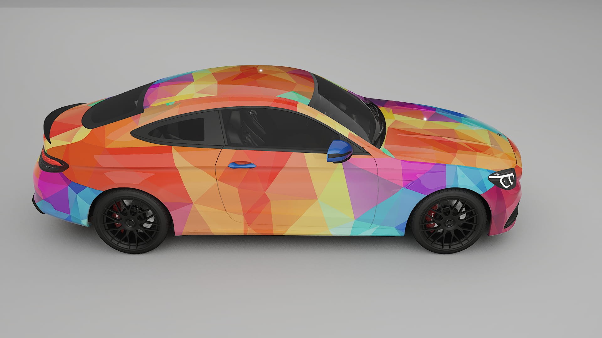 Mercedes C63 AMG W205 Coupe VECTOR WIBE Designed Wrap PPF Kit – Printable Polyurethane Film