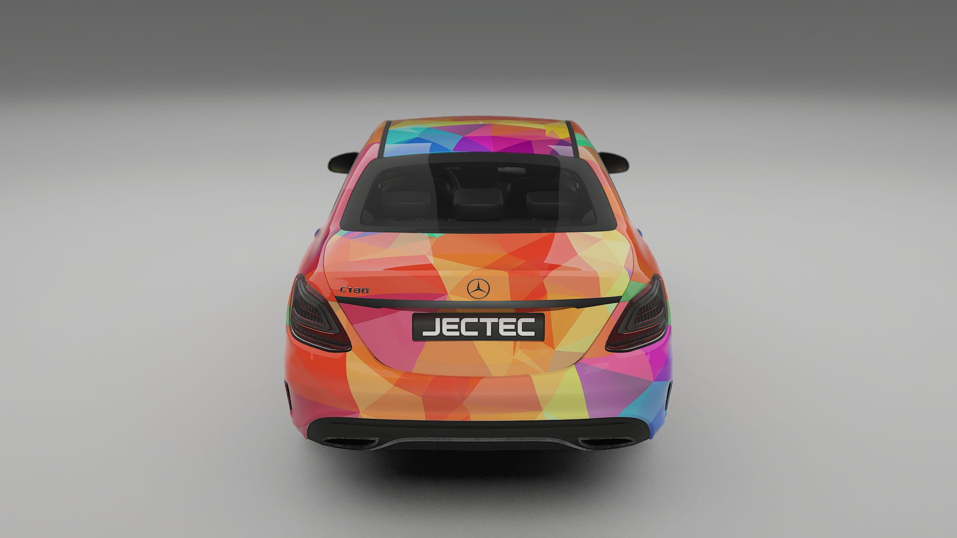 Mercedes C-class W205 AMG sedan VECTOR VIBE Designed Wrap PPF Kit – Printable Polyurethane Film