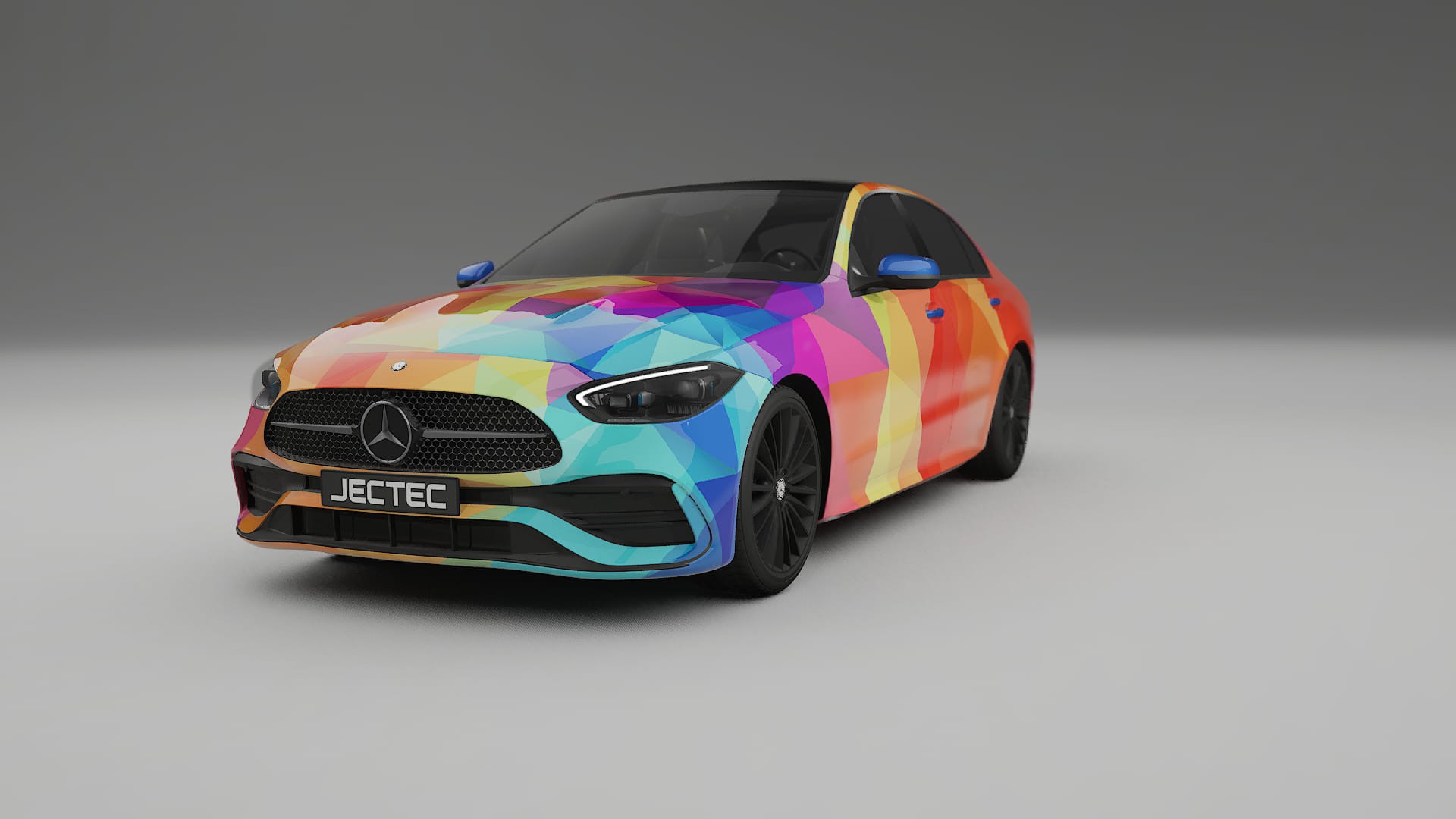 Mercedes C-class W206 VECTOR VIBE – Design-Wrap PPF-Kit aus bedruckbarer Polyurethanfolie