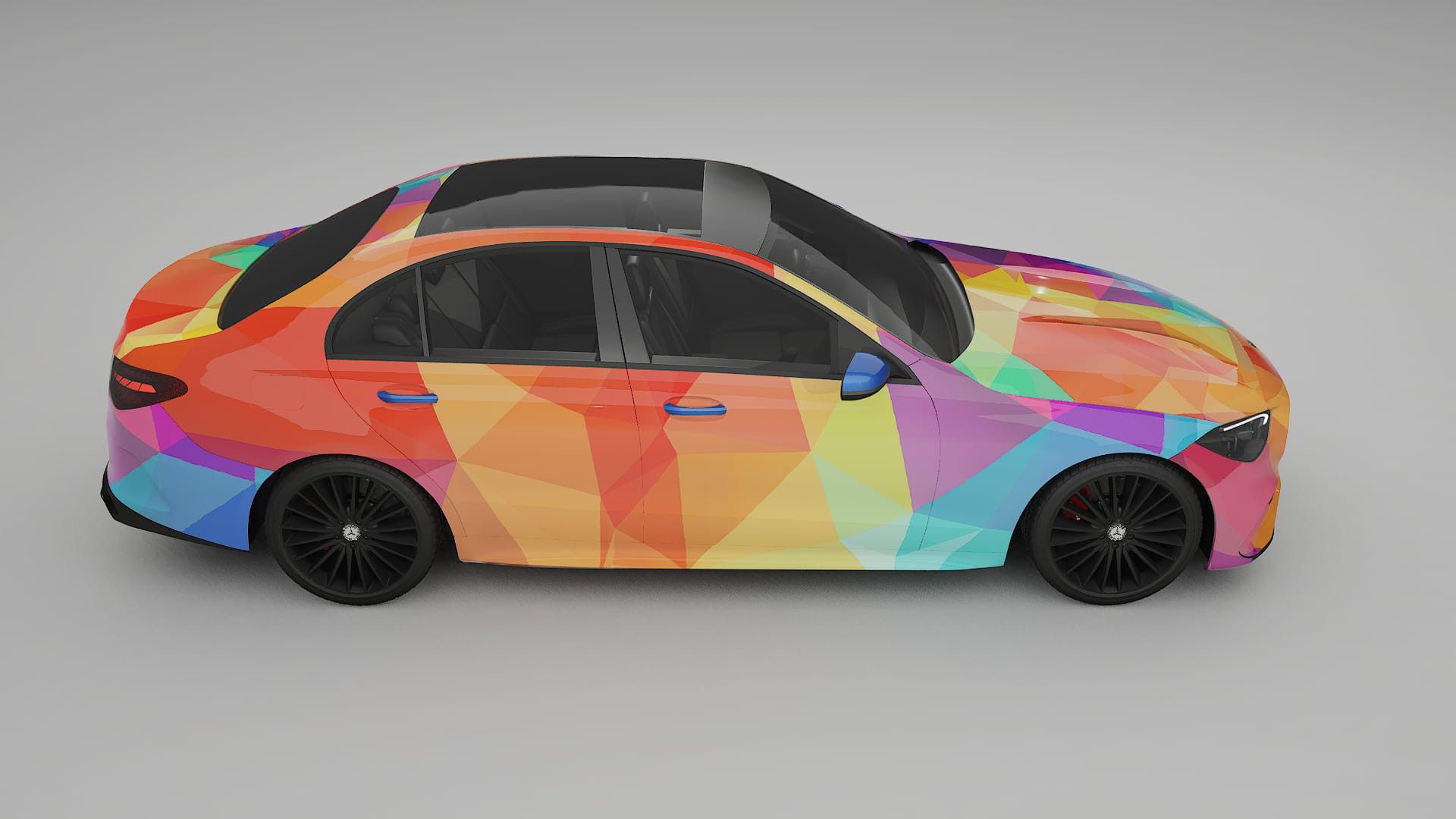 Mercedes C-class W206 VECTOR VIBE – Design-Wrap PPF-Kit aus bedruckbarer Polyurethanfolie