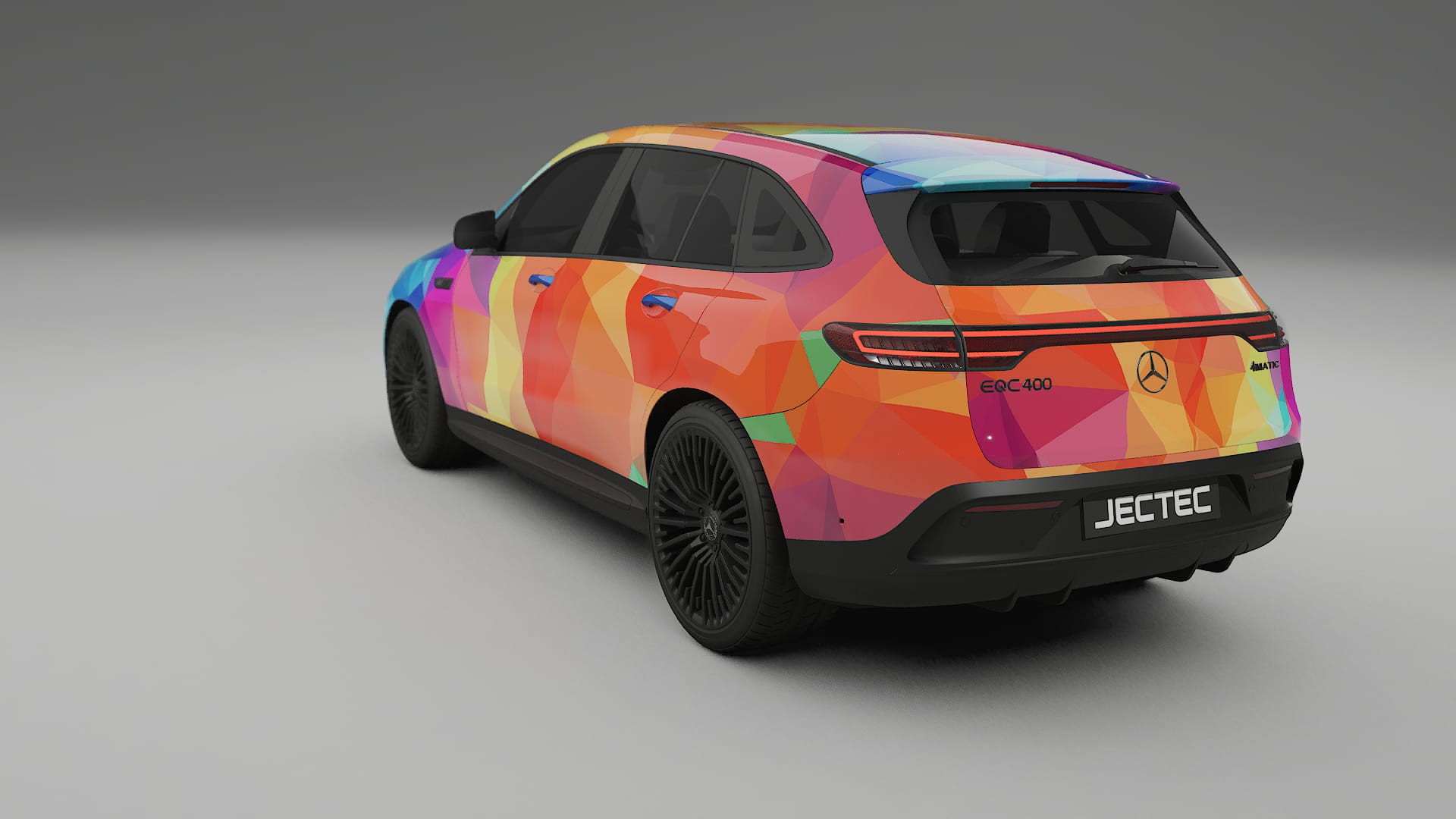 Mercedes EQC AMG VECTOR VIBE Designed Wrap PPF Kit – Printable Polyurethane Film