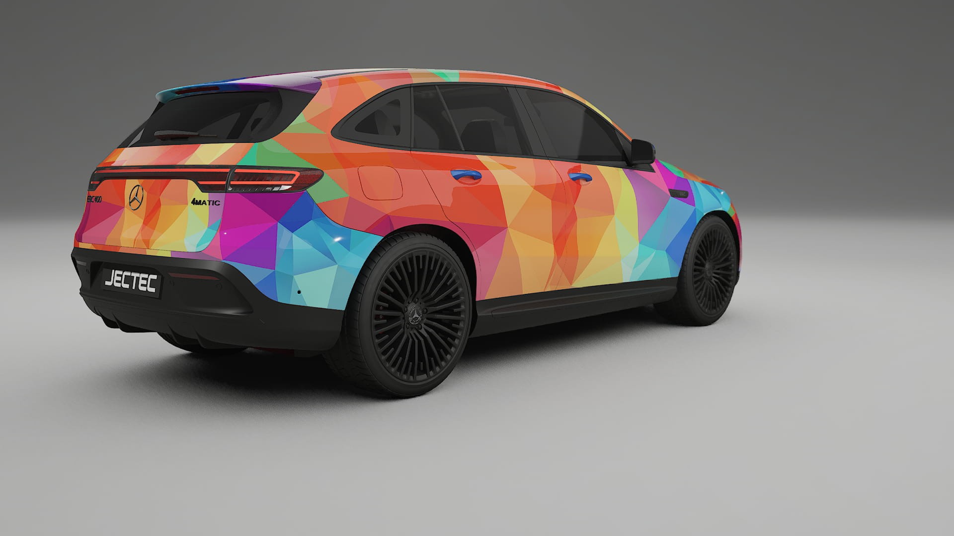 Mercedes EQC AMG VECTOR VIBE Designed Wrap PPF Kit – Printable Polyurethane Film