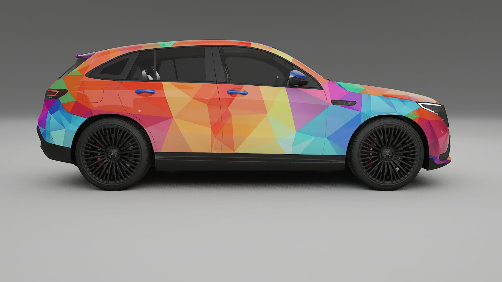 Mercedes EQC AMG VECTOR VIBE – Design-Wrap PPF-Kit aus bedruckbarer Polyurethanfolie