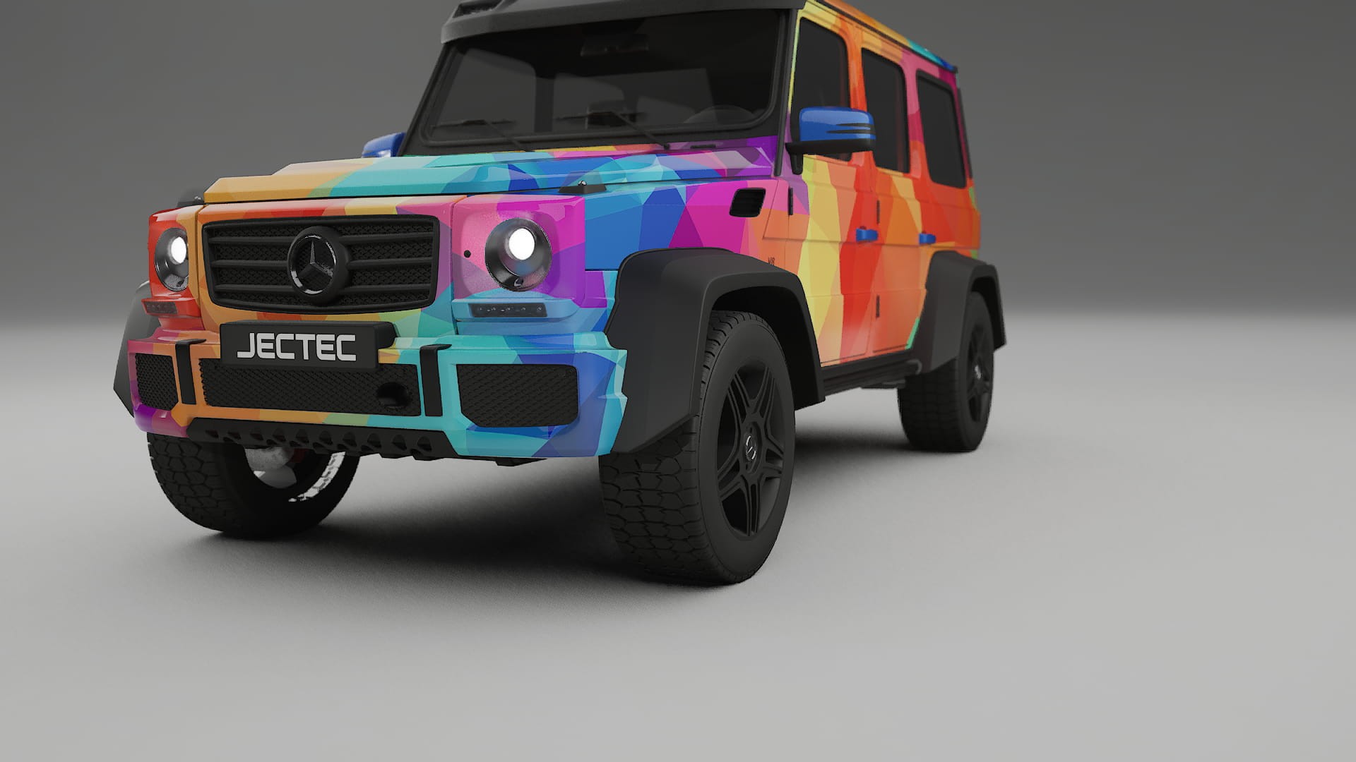 Mercedes G-class 4x4 W463 VECTOR VIBE – Design-Wrap PPF-Kit aus bedruckbarer Polyurethanfolie