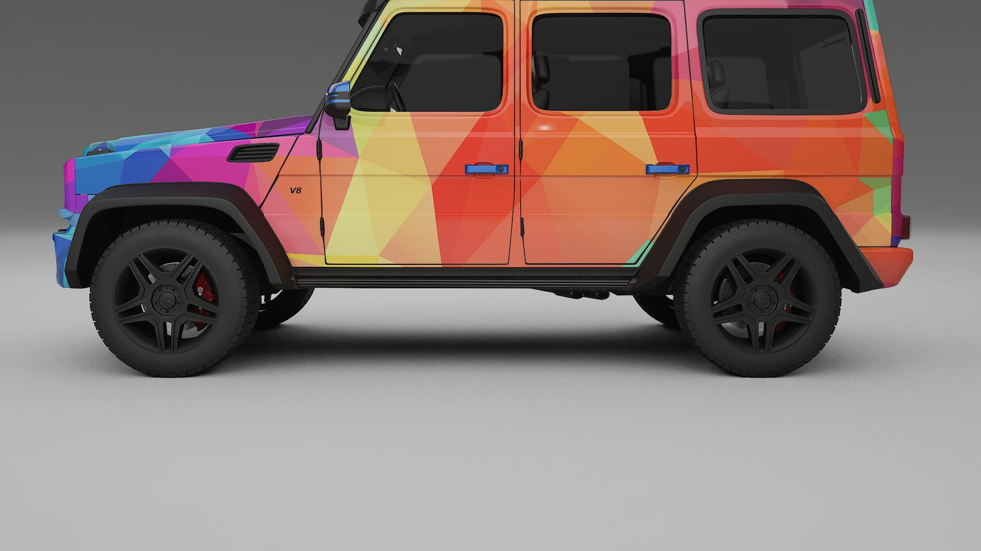 Mercedes G-class 4x4 W463 VECTOR VIBE – Design-Wrap PPF-Kit aus bedruckbarer Polyurethanfolie