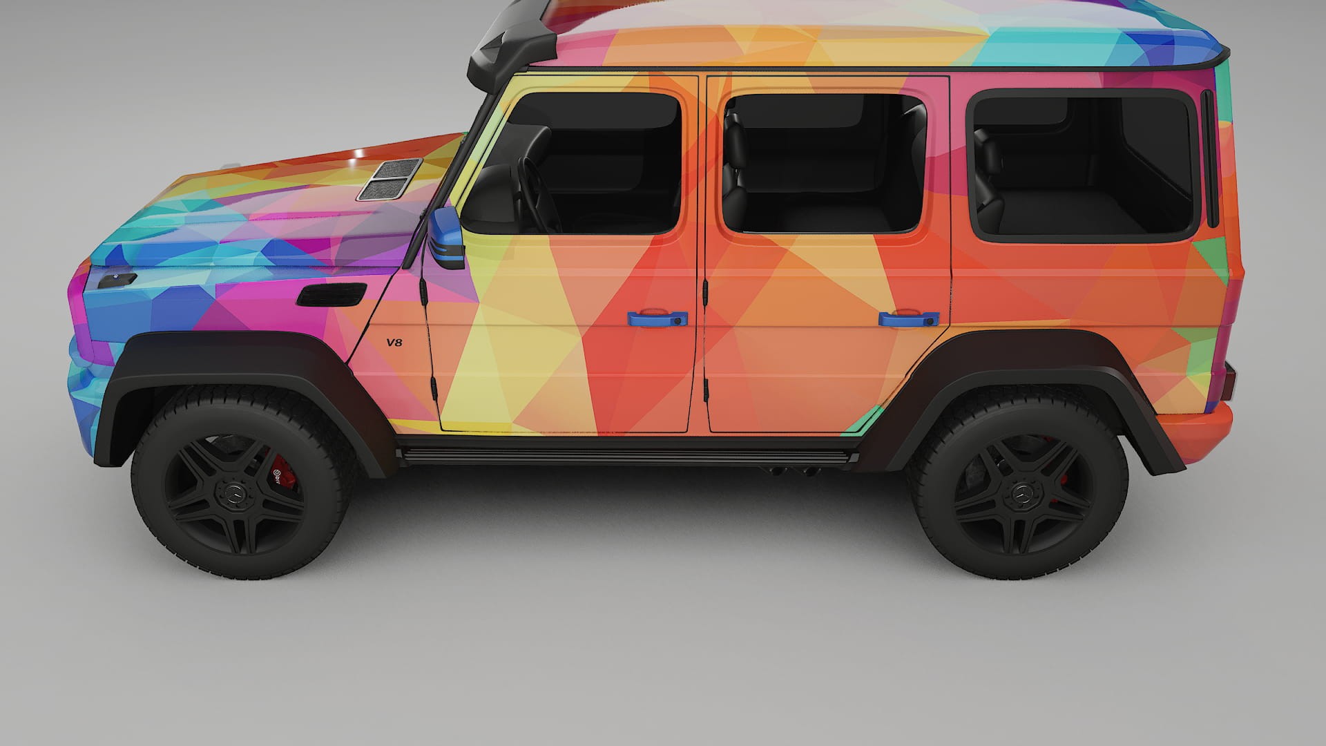 Mercedes G-class 4x4 W463 VECTOR VIBE – Design-Wrap PPF-Kit aus bedruckbarer Polyurethanfolie