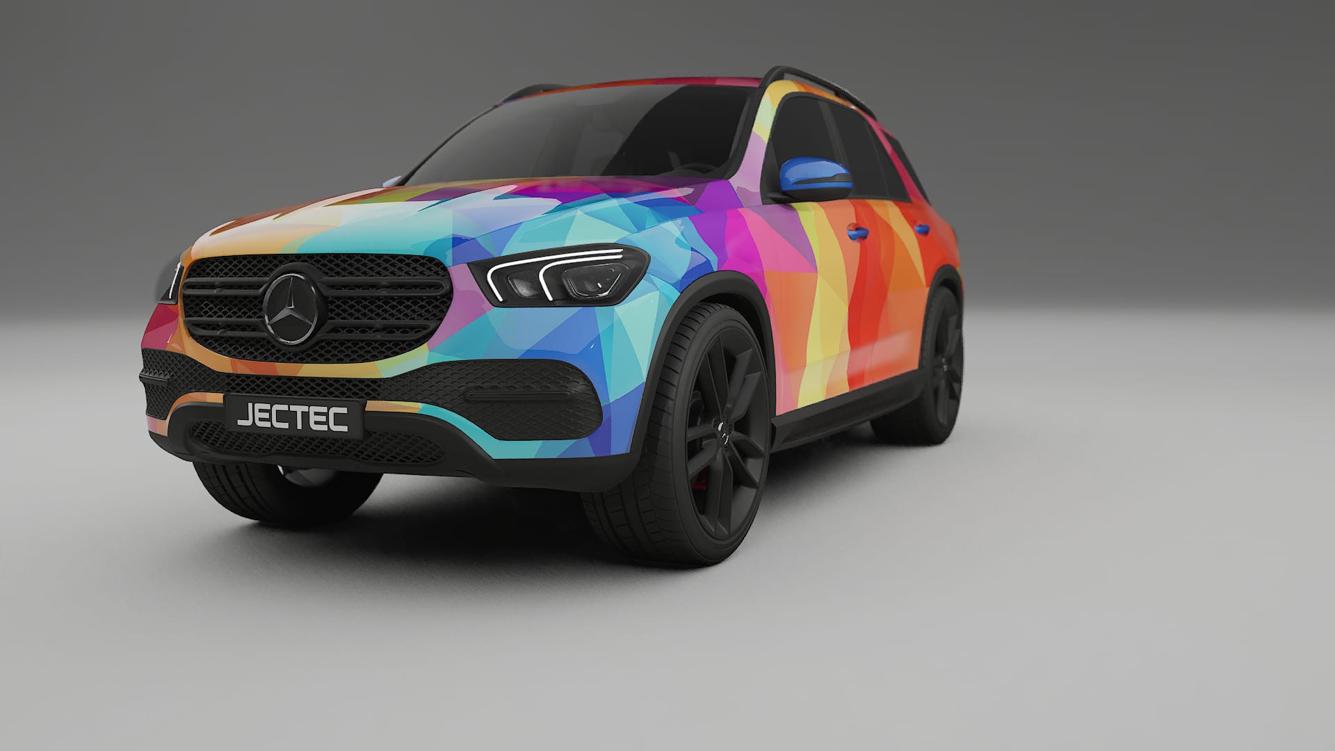 Mercedes GLE W167 VECTOR VIBE – Design-Wrap PPF-Kit aus bedruckbarer Polyurethanfolie