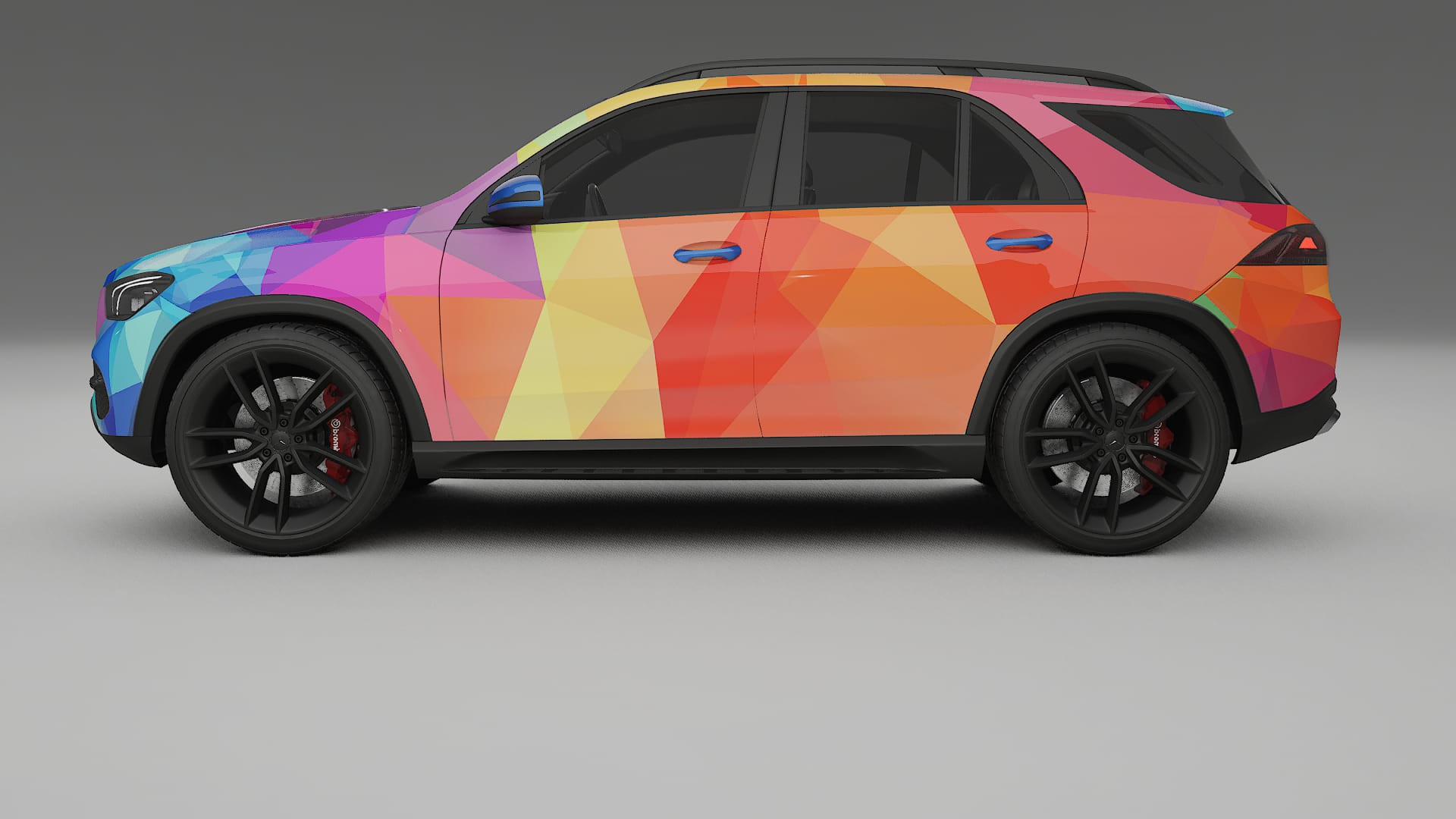 Mercedes GLE W167 VECTOR VIBE Designed Wrap PPF Kit – Printable Polyurethane Film