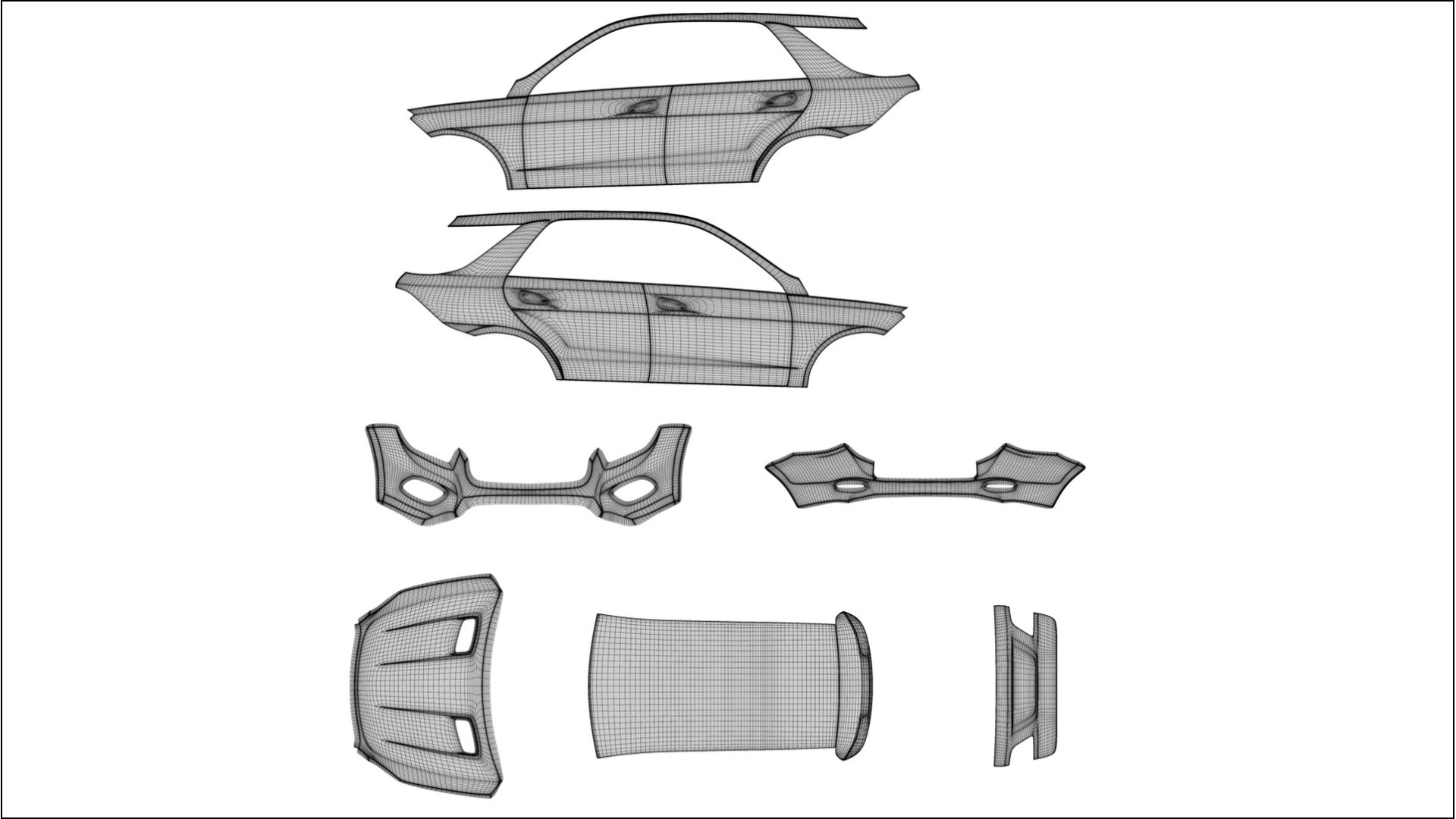 Mercedes M-class W166 VECTOR VIBE – Design-Wrap PPF-Kit aus bedruckbarer Polyurethanfolie