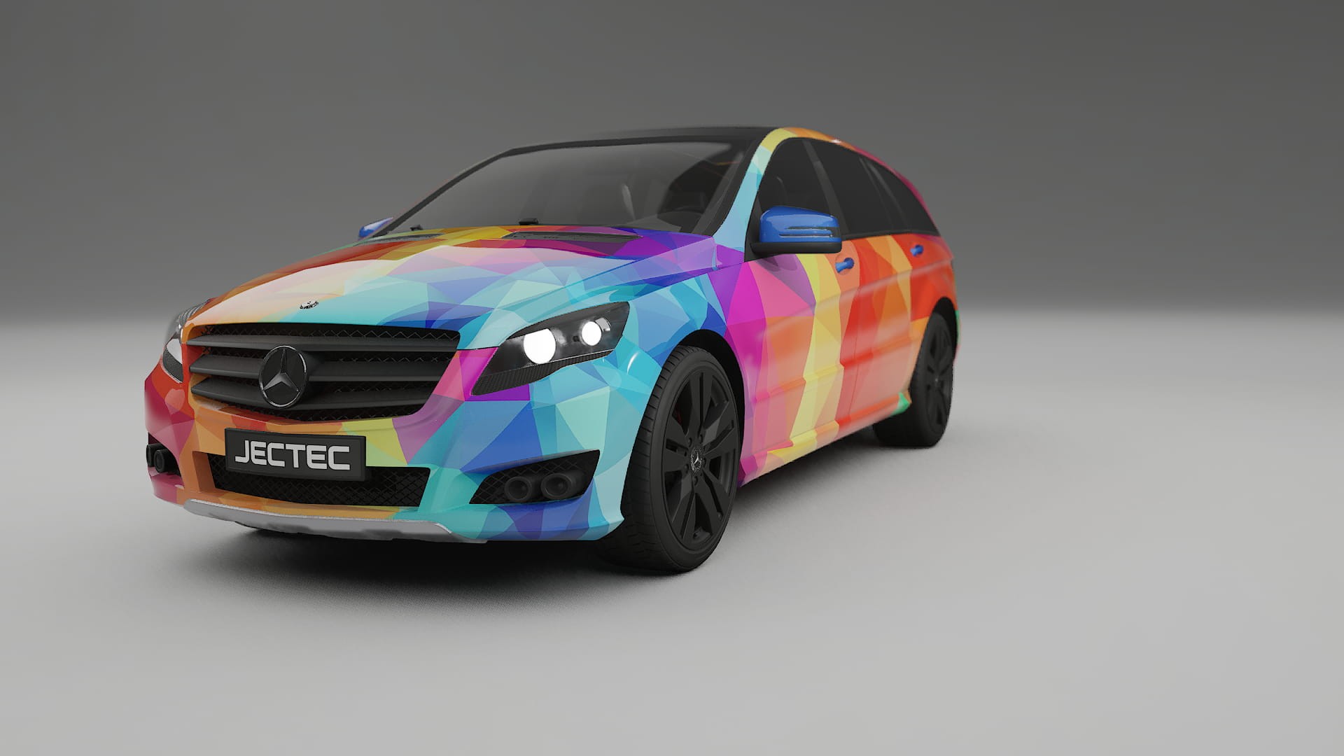 Mercedes R-class W251 facelift LCI VECTOR VIBE – Design-Wrap PPF-Kit aus bedruckbarer Polyurethanfolie