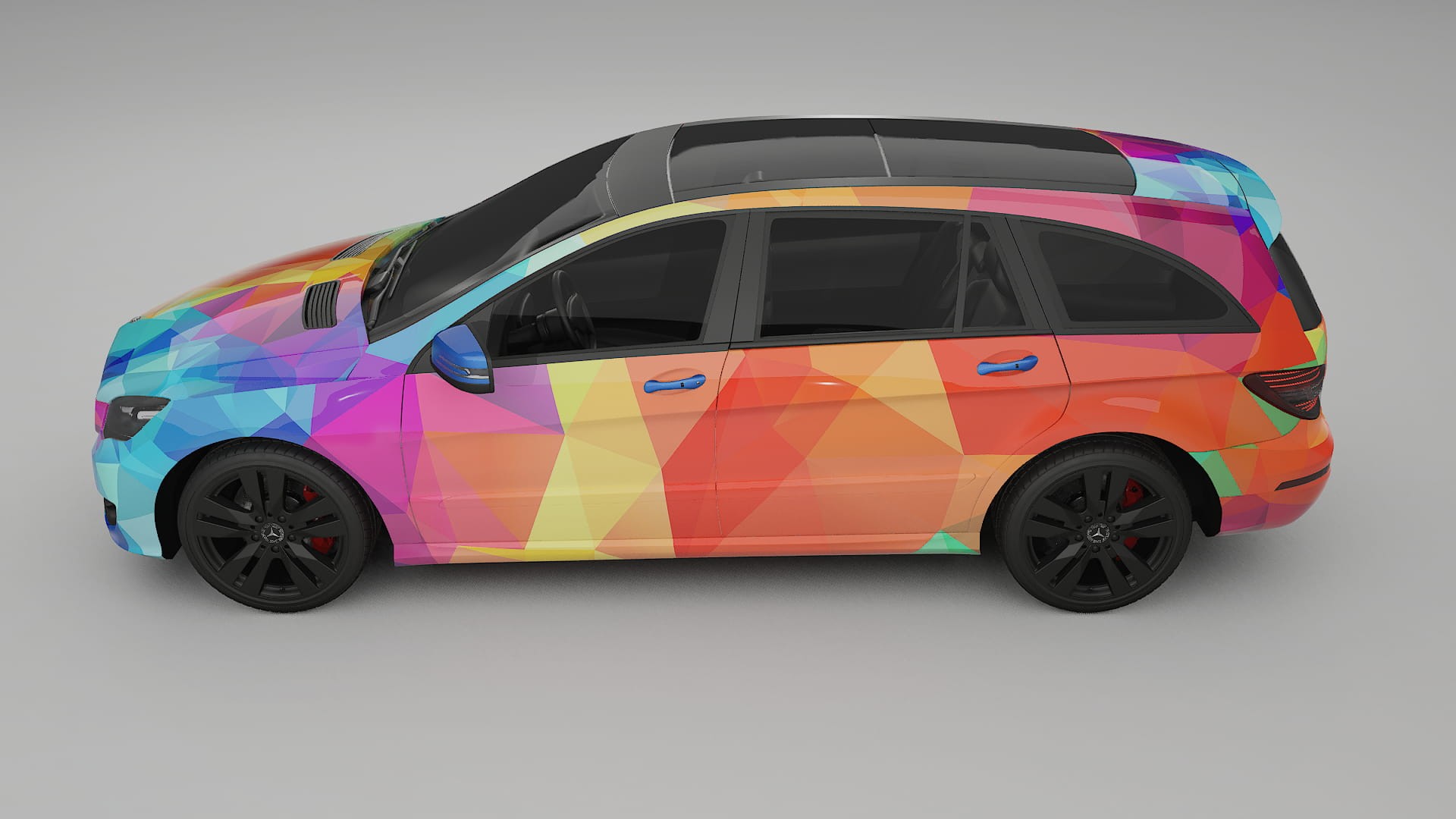 Mercedes R-class W251 facelift LCI VECTOR VIBE – Design-Wrap PPF-Kit aus bedruckbarer Polyurethanfolie