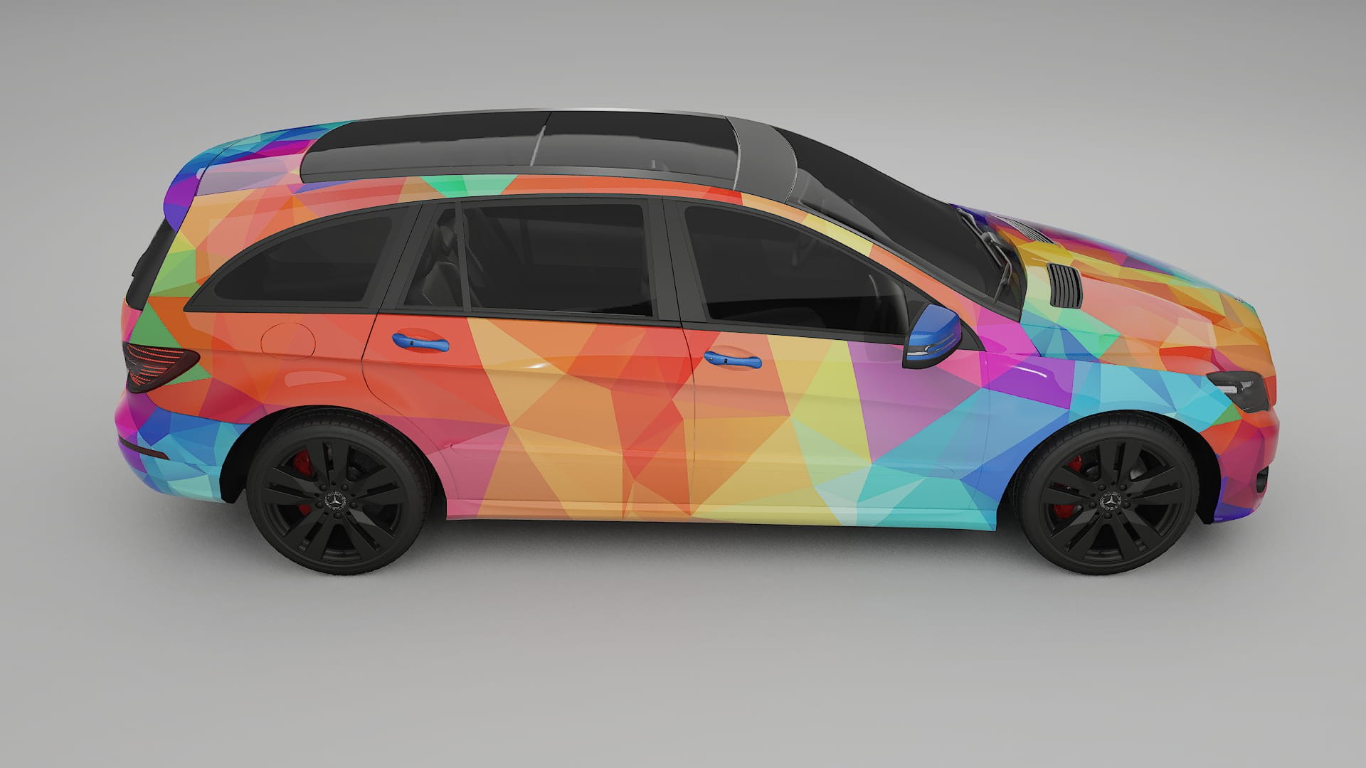 Mercedes R-class W251 facelift LCI VECTOR VIBE – Design-Wrap PPF-Kit aus bedruckbarer Polyurethanfolie