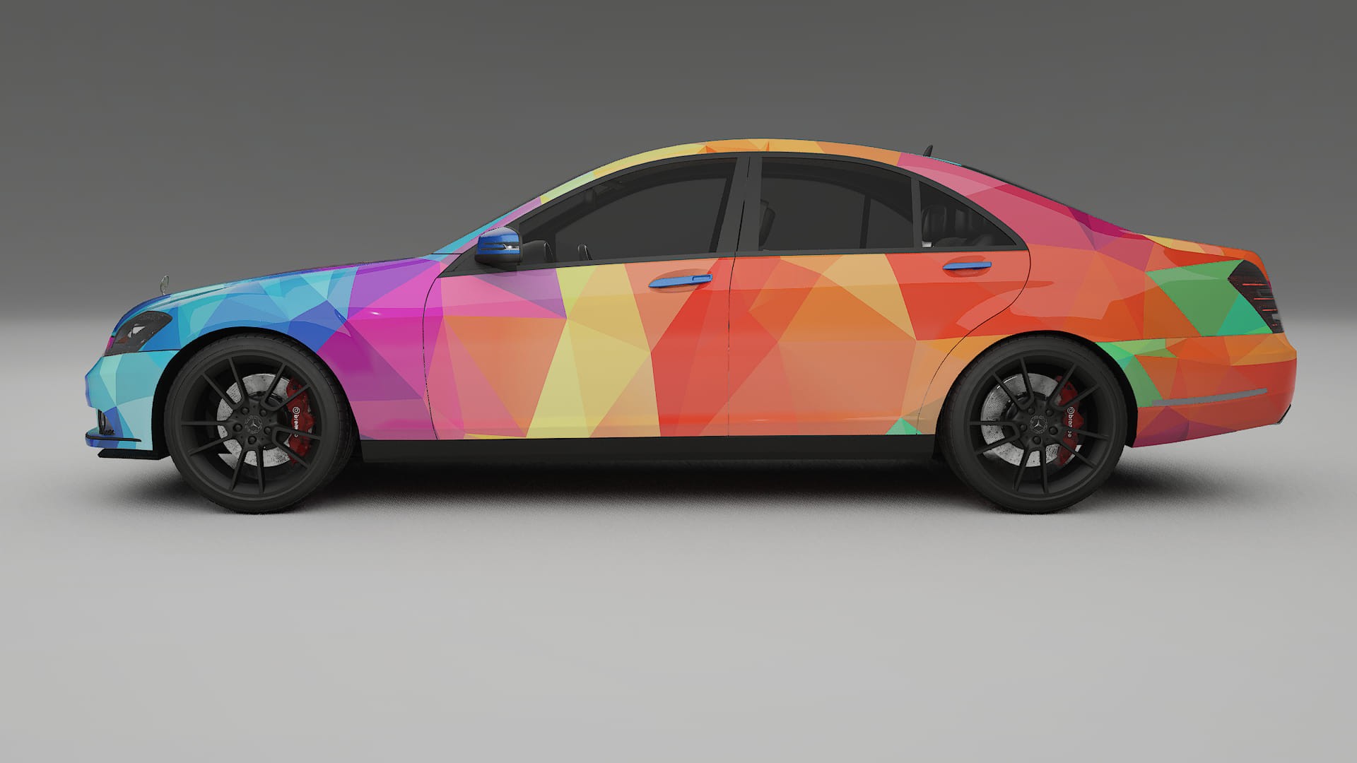 Mercedes S-class W221 facelift LCI VECTOR WIBE Designed Wrap PPF Kit – Printable Polyurethane Film