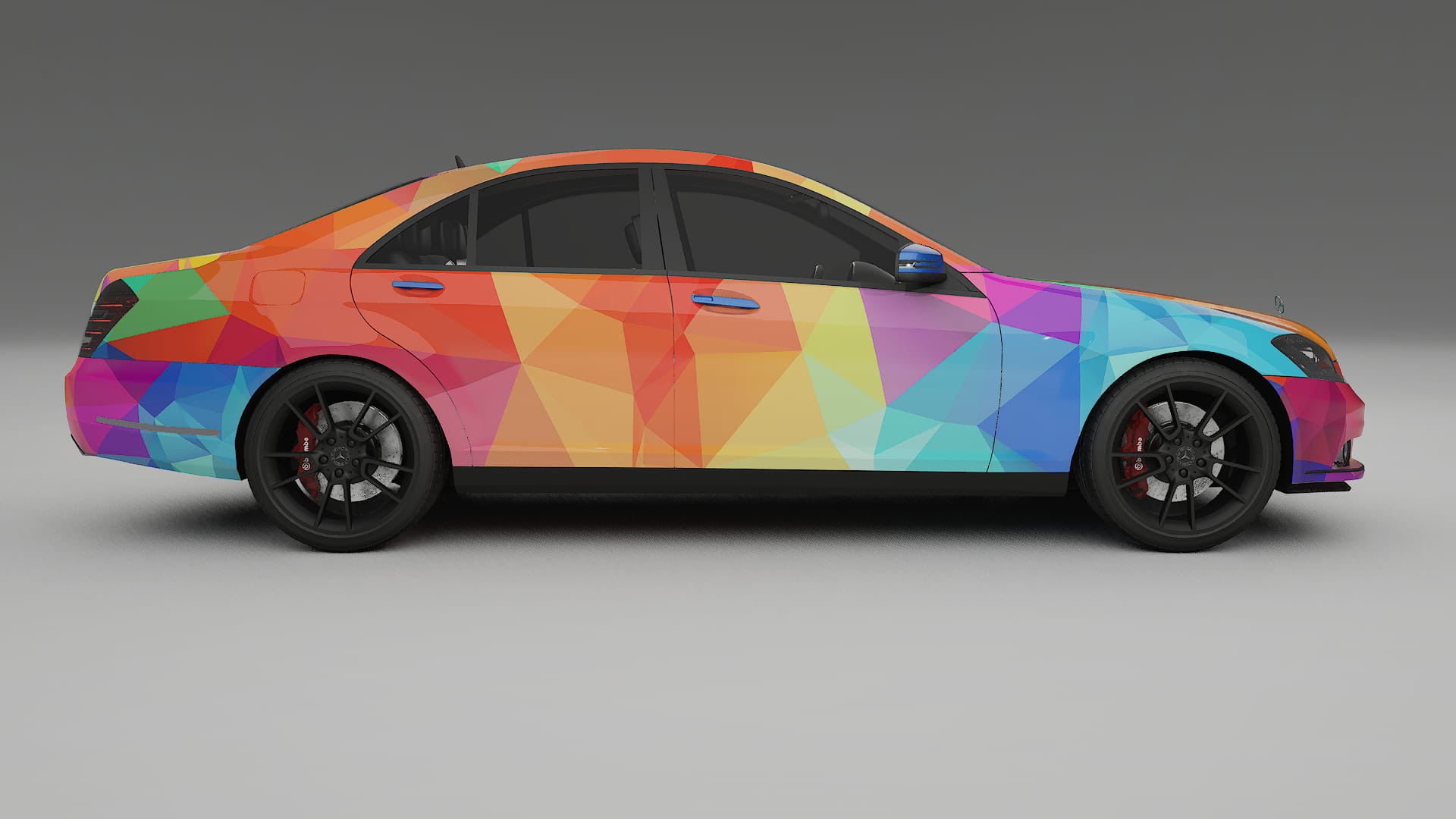 Mercedes S-class W221 facelift LCI VECTOR VIBE – Design-Wrap PPF-Kit aus bedruckbarer Polyurethanfolie