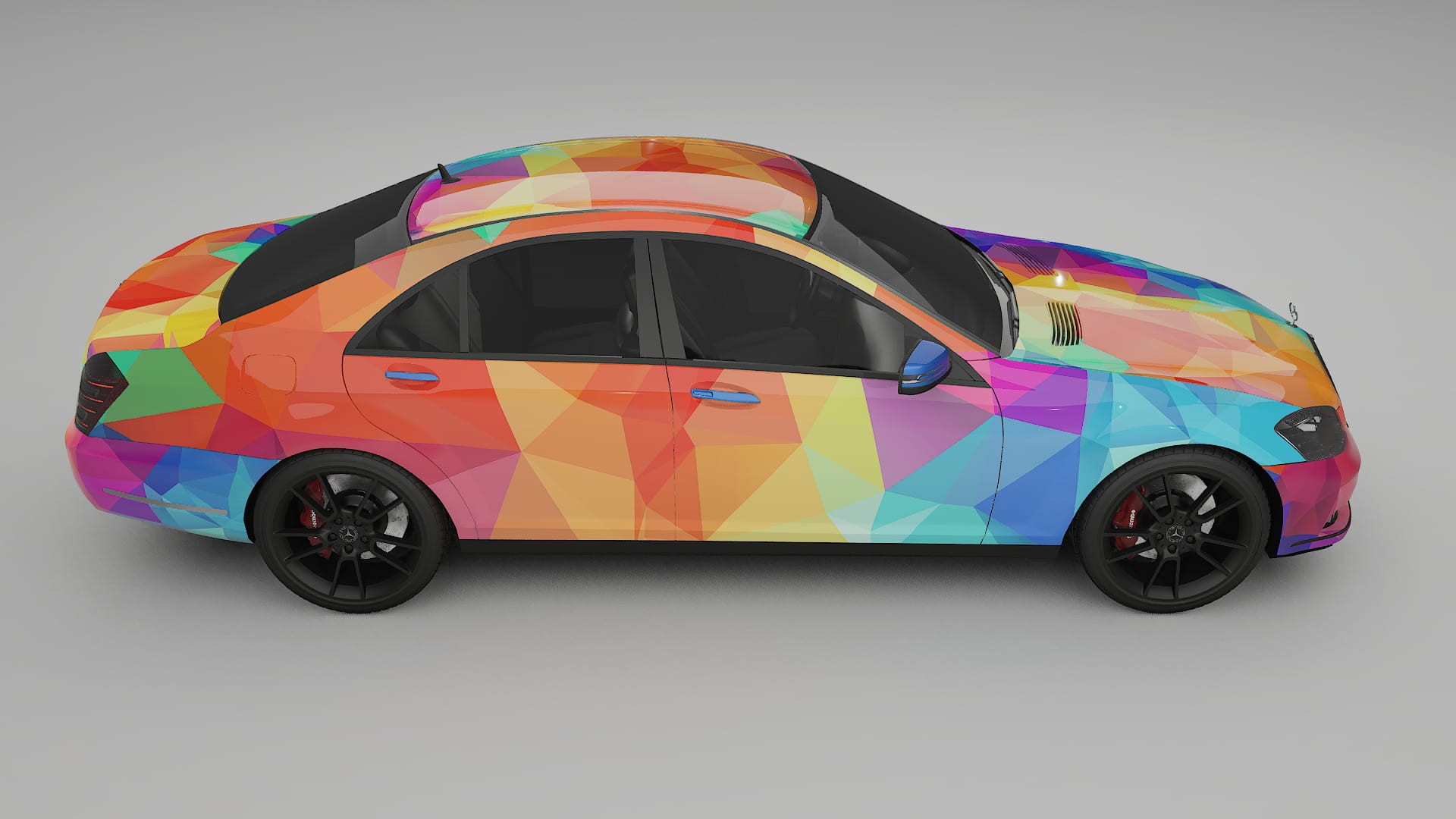 Mercedes S-class W221 facelift LCI VECTOR WIBE Designed Wrap PPF Kit – Printable Polyurethane Film