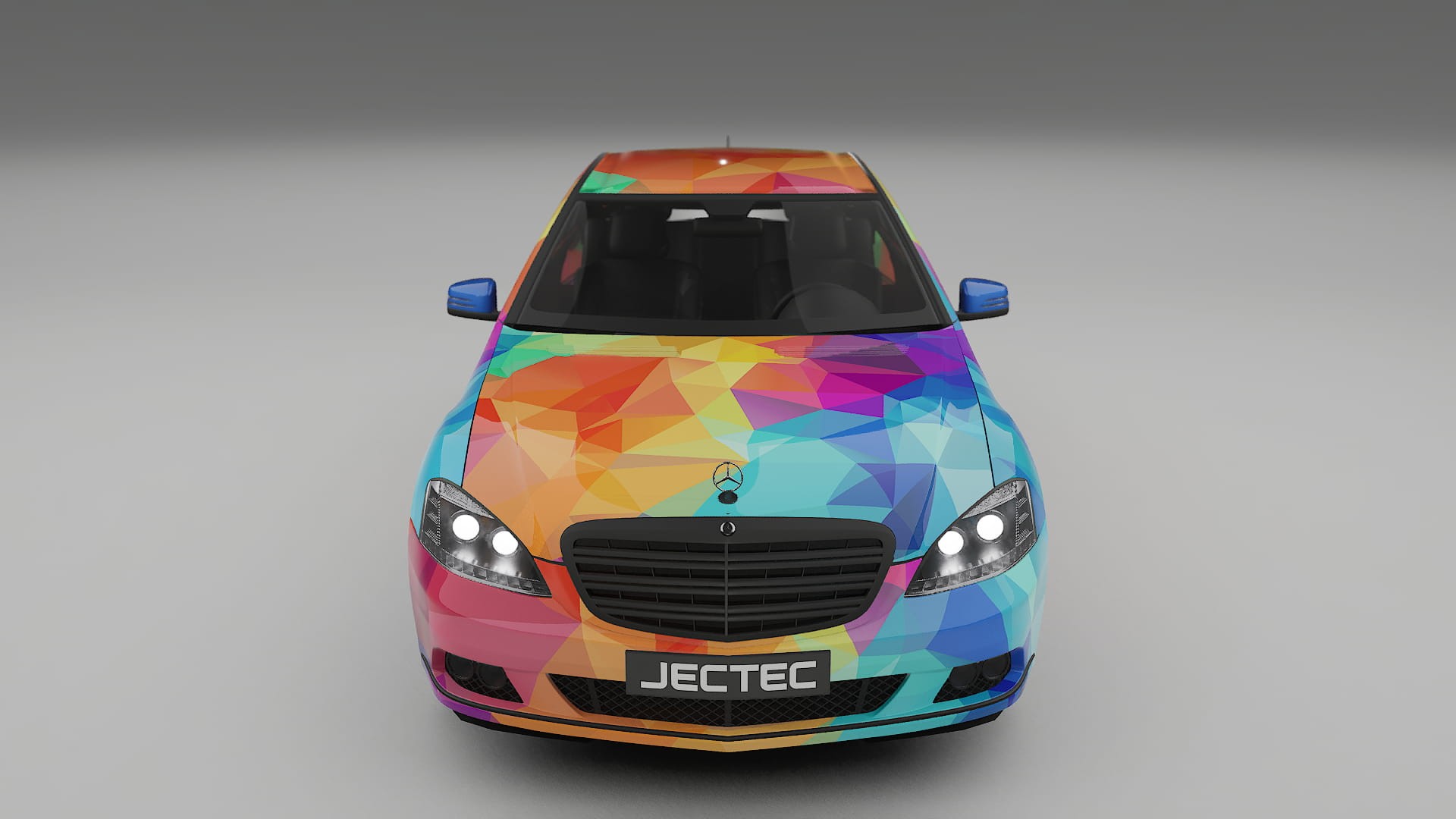 Mercedes S-class W221 facelift LCI VECTOR VIBE – Design-Wrap PPF-Kit aus bedruckbarer Polyurethanfolie