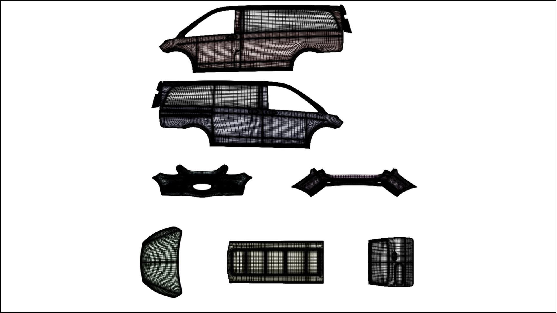 Mercedes Vito Short W447 prefacelift pre-LCI VECTOR VIBE Designed Wrap PPF Kit – Printable Polyurethane Film