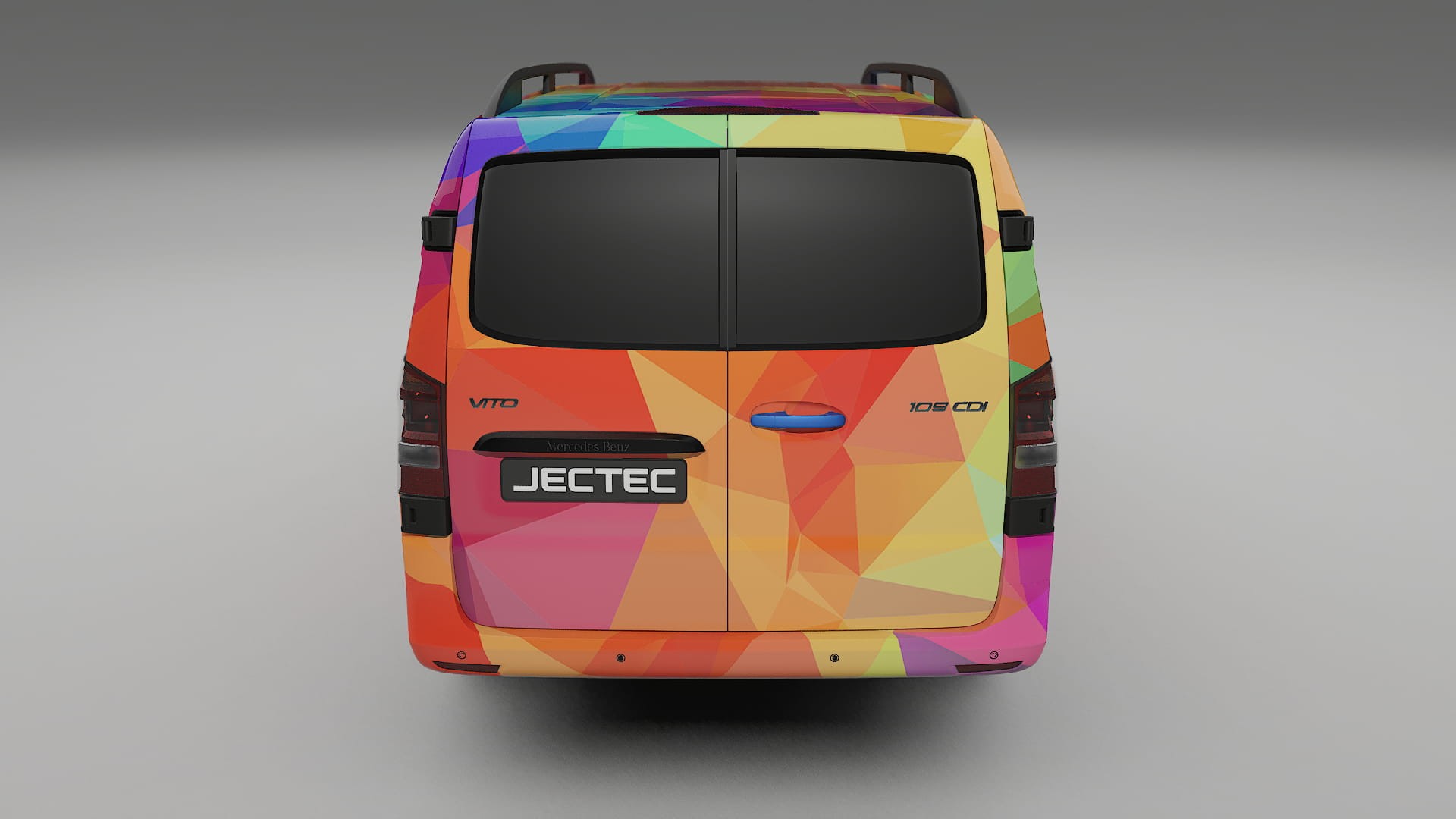 Mercedes Vito Short W447 prefacelift pre-LCI VECTOR VIBE Designed Wrap PPF Kit – Printable Polyurethane Film