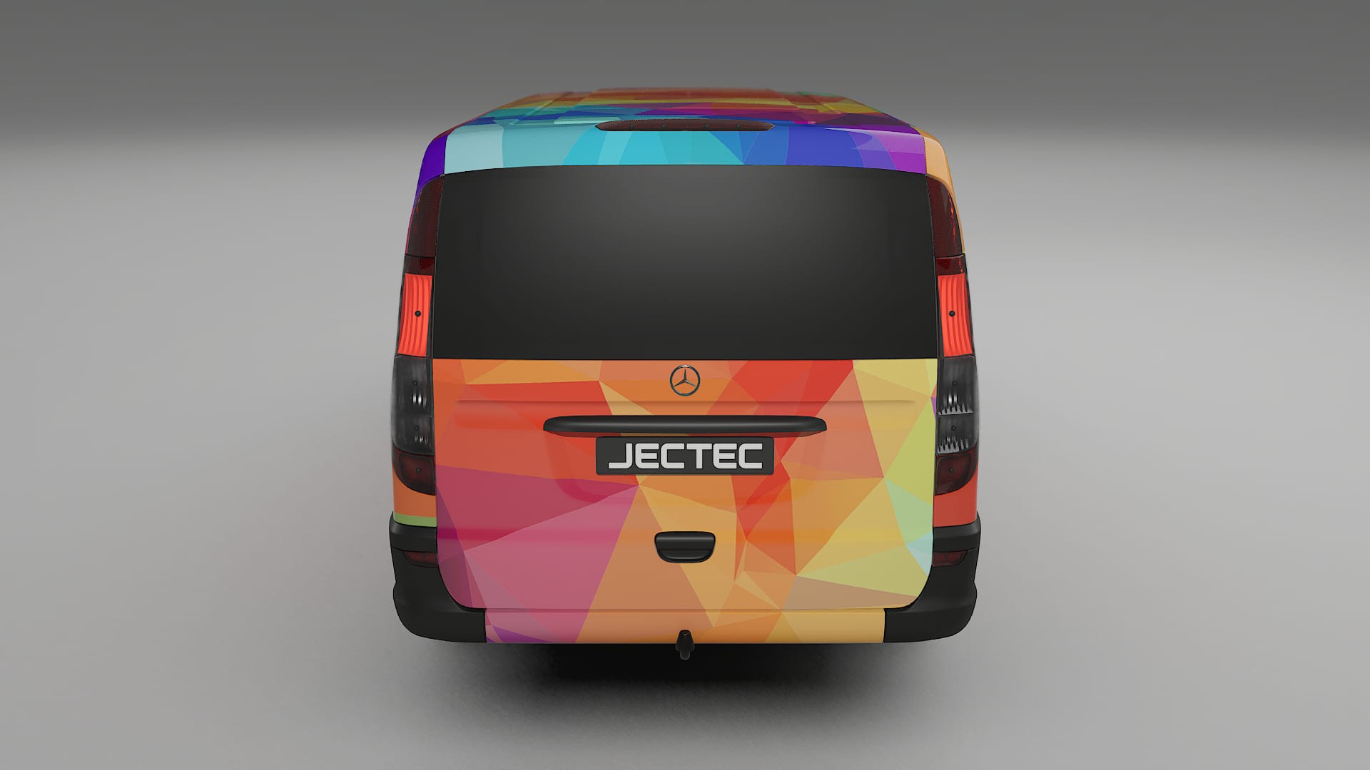 Mercedes Vito Short W639 facelift LCI VECTOR VIBE Designed Wrap PPF Kit – Printable Polyurethane Film