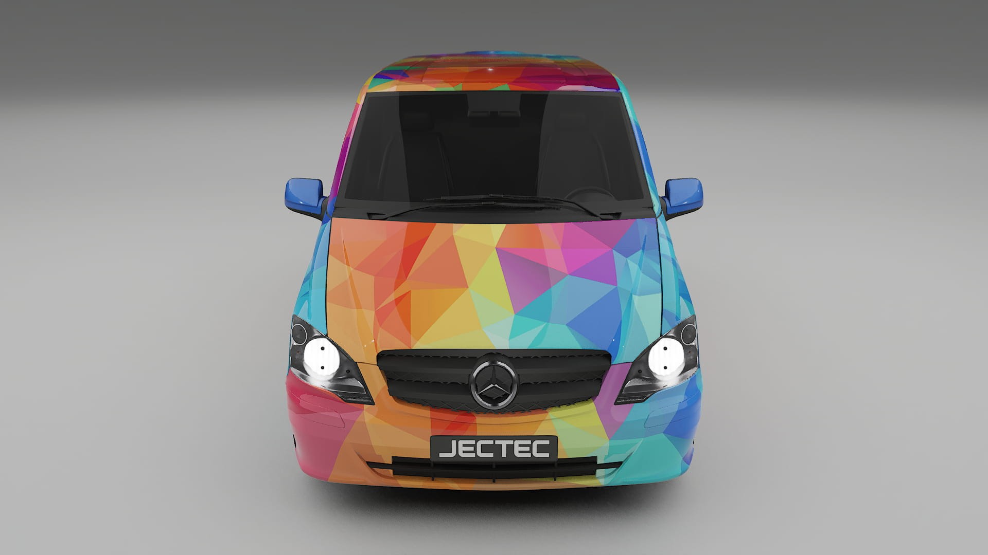 Mercedes Vito Short W639 facelift LCI VECTOR WIBE Designed Wrap PPF Kit – Printable Polyurethane Film