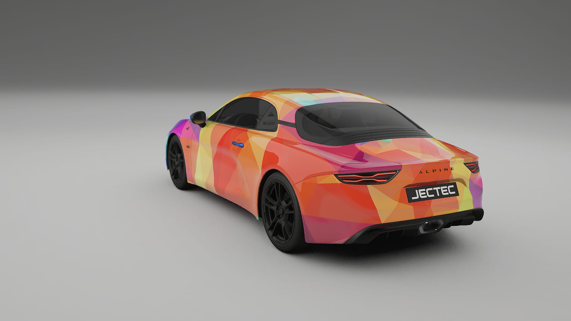 Renault Alpine A110 VECTOR VIBE – Design-Wrap PPF-Kit aus bedruckbarer Polyurethanfolie