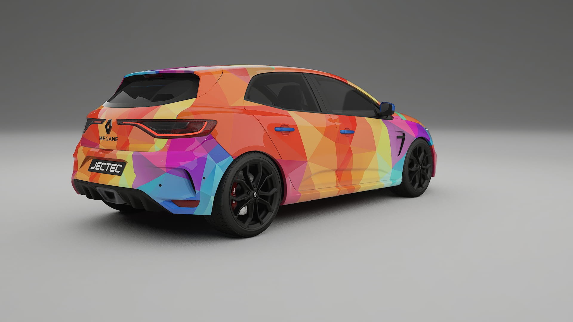Renault Megane RS IV VECTOR VIBE – Design-Wrap PPF-Kit aus bedruckbarer Polyurethanfolie