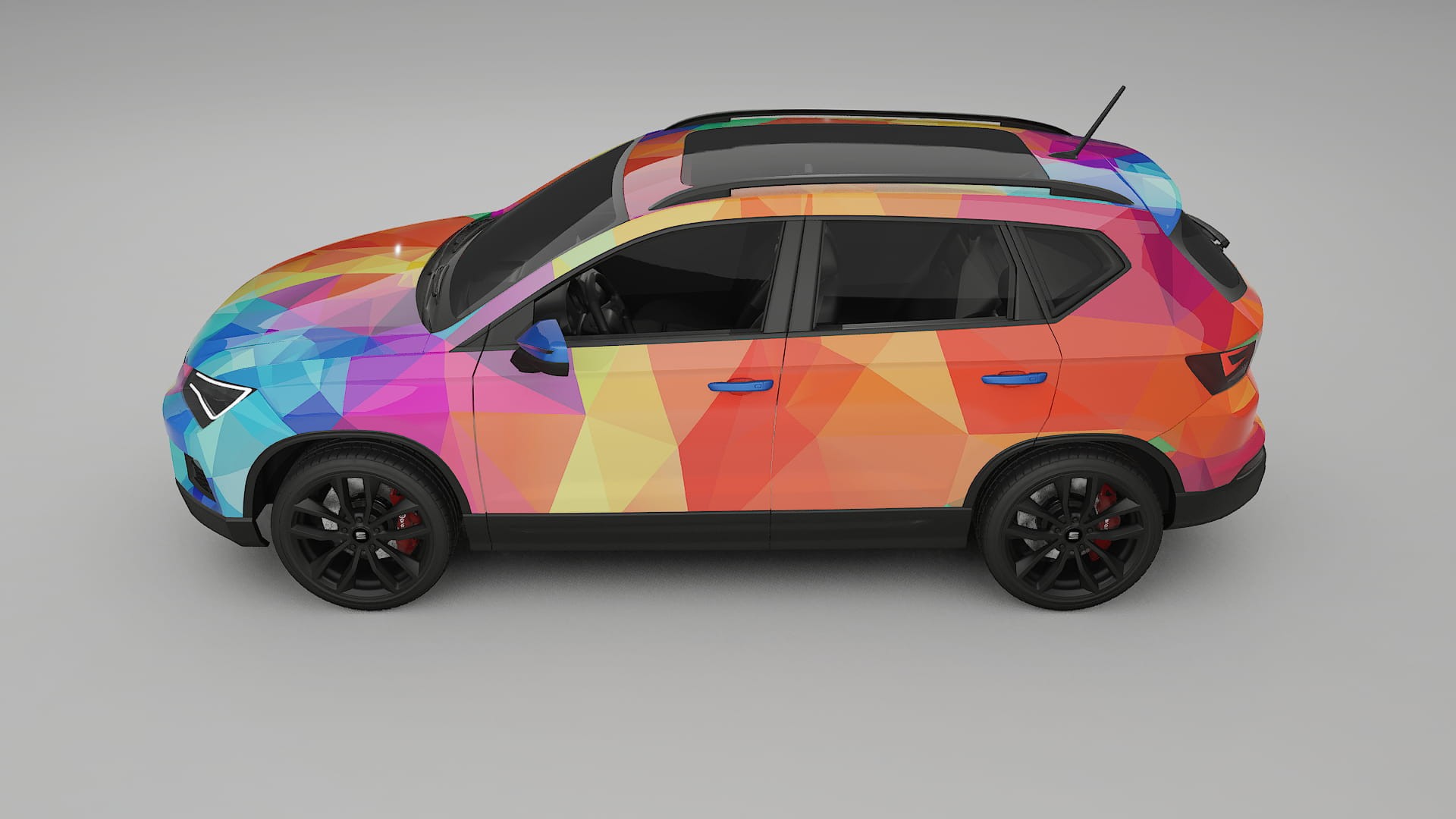 Seat Ateca KH7 VECTOR VIBE – Design-Wrap PPF-Kit aus bedruckbarer Polyurethanfolie