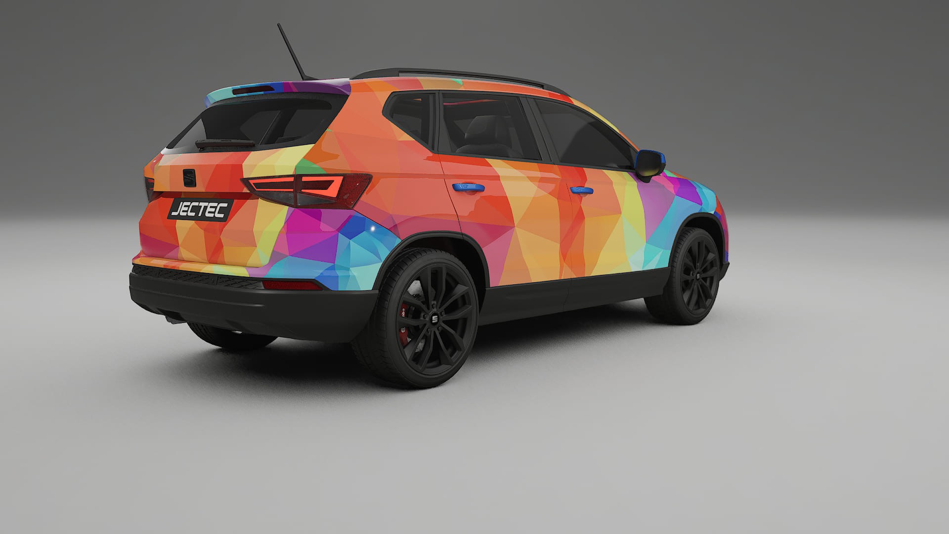 Seat Ateca KH7 VECTOR VIBE – Design-Wrap PPF-Kit aus bedruckbarer Polyurethanfolie