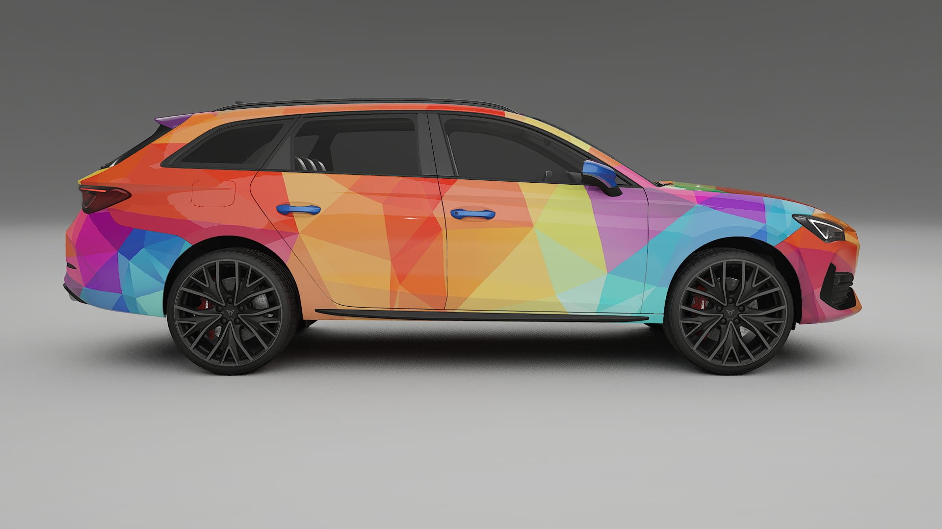 Seat Leon Cupra KL VECTOR VIBE – Design-Wrap PPF-Kit aus bedruckbarer Polyurethanfolie