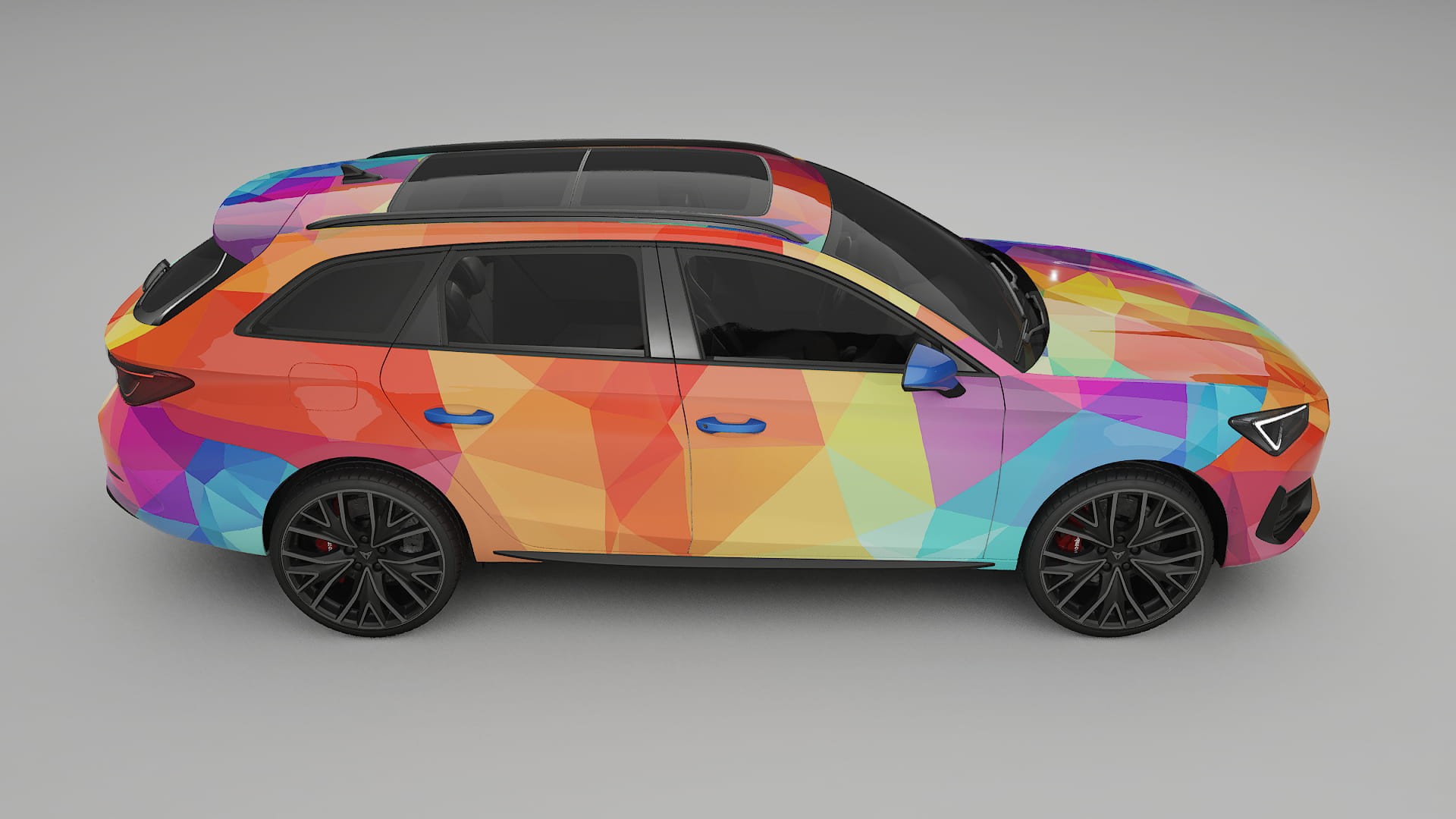 Seat Leon Cupra KL VECTOR VIBE – Design-Wrap PPF-Kit aus bedruckbarer Polyurethanfolie