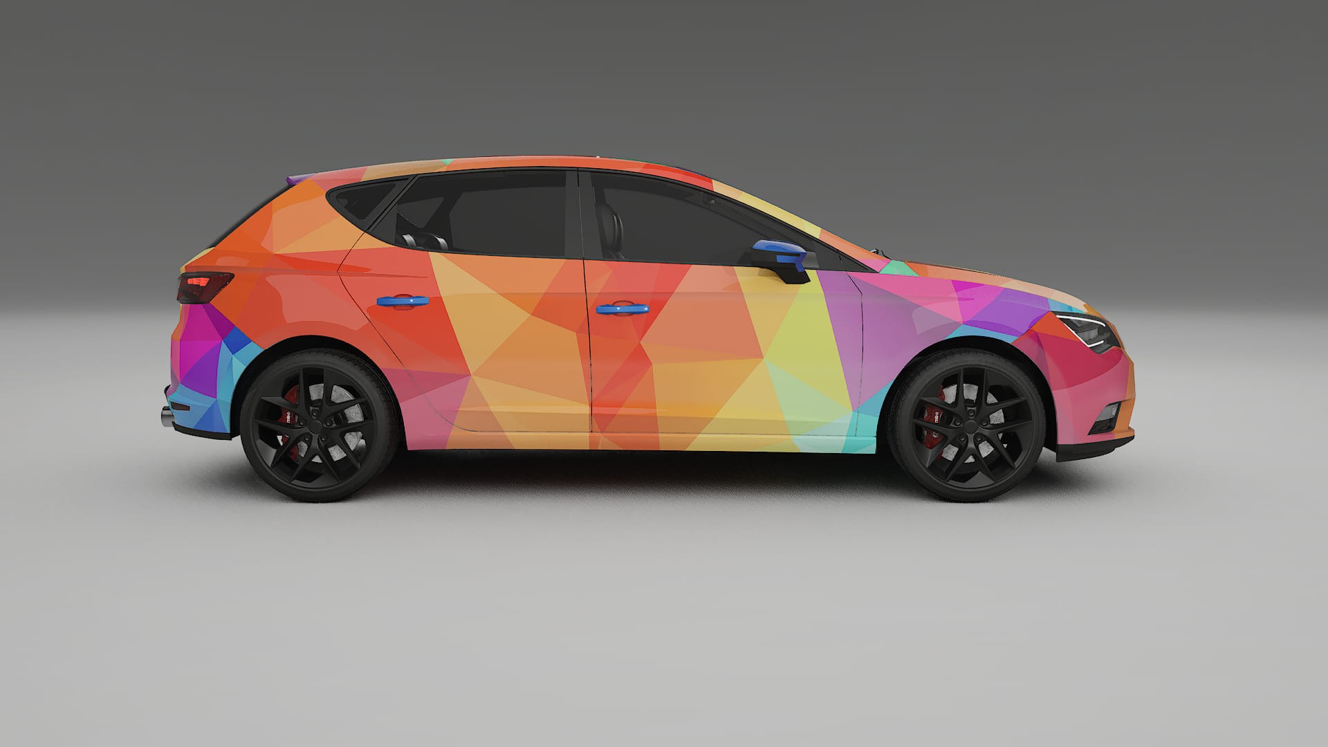 Seat Leon FR 5F VECTOR VIBE Designed Wrap PPF Kit – Printable Polyurethane Film