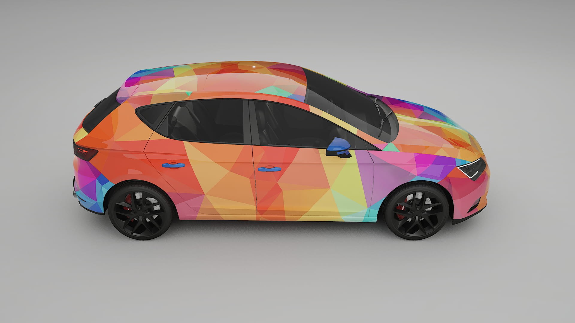 Seat Leon FR 5F VECTOR VIBE Designed Wrap PPF Kit – Printable Polyurethane Film