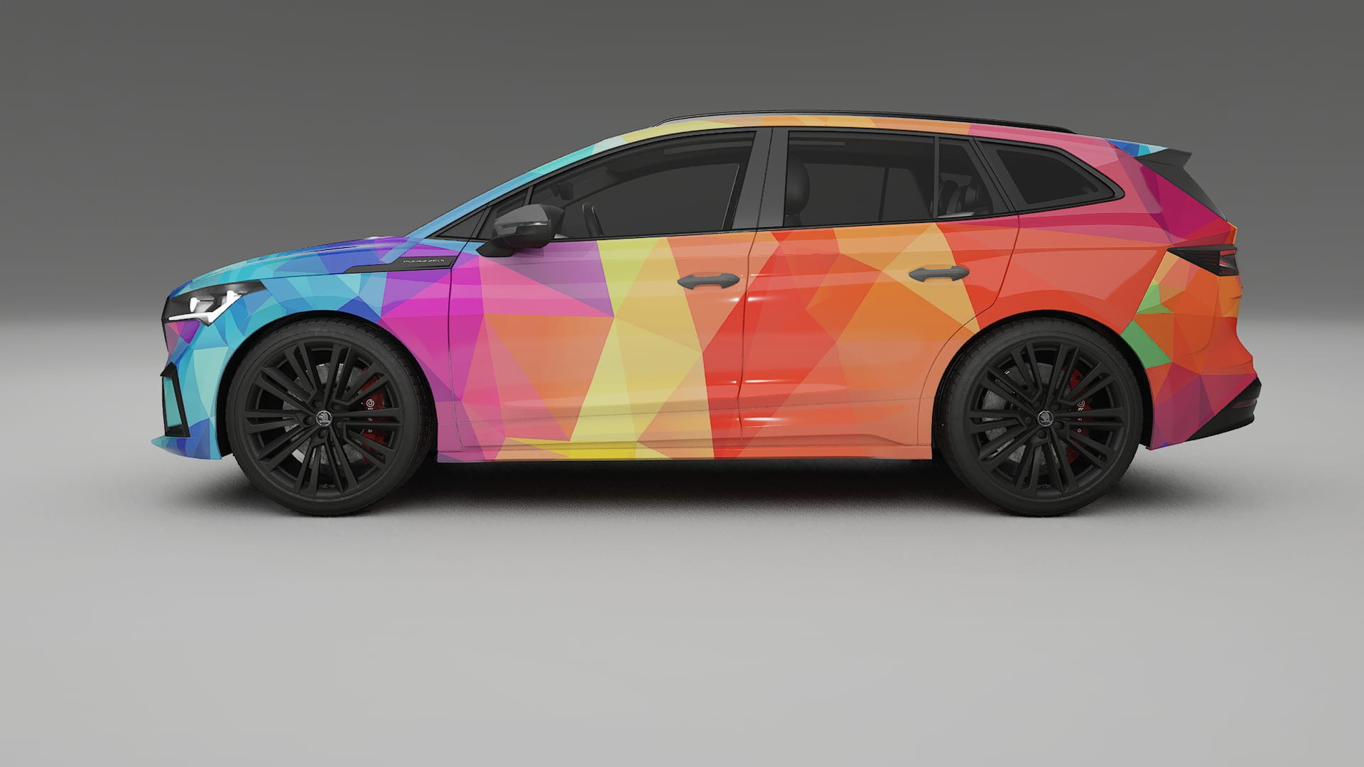 Škoda Enyaq MEB VECTOR VIBE Designed Wrap PPF Kit – Printable Polyurethane Film