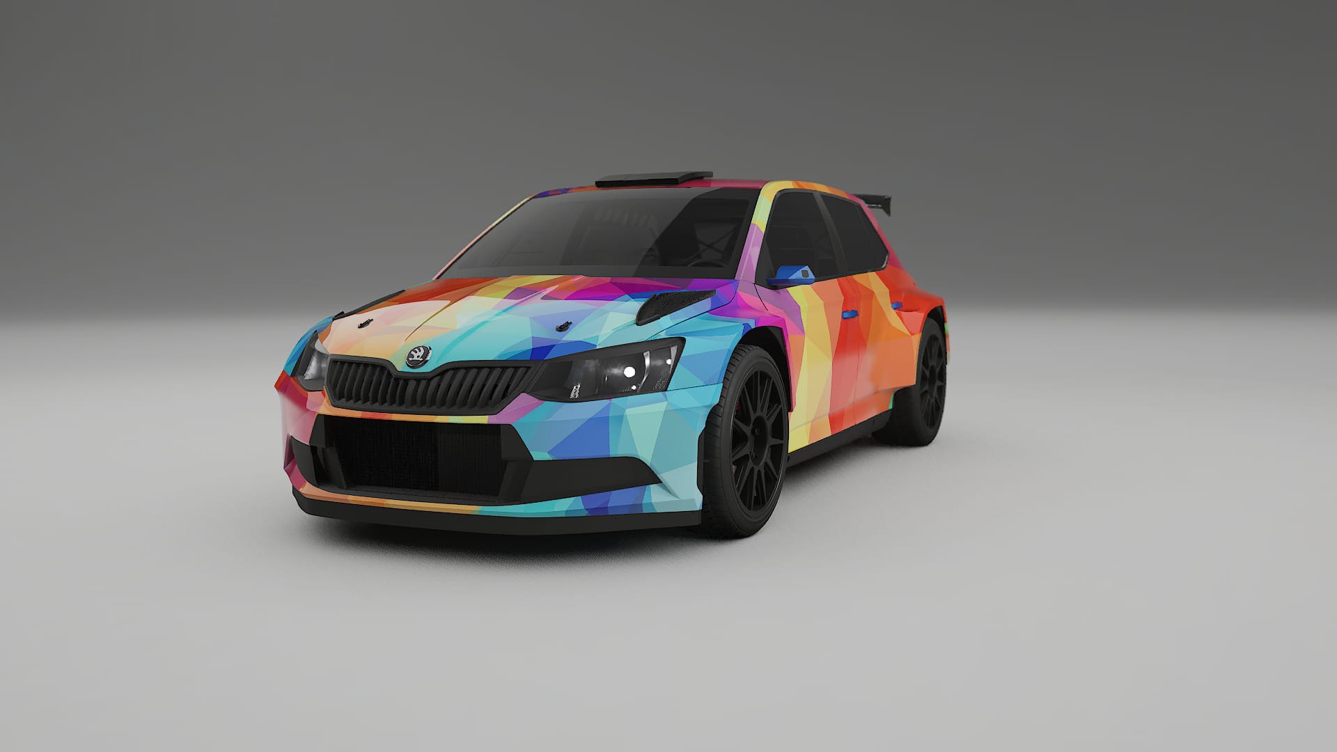 Škoda Fabia R5 6V VECTOR VIBE Designed Wrap PPF Kit – Printable Polyurethane Film
