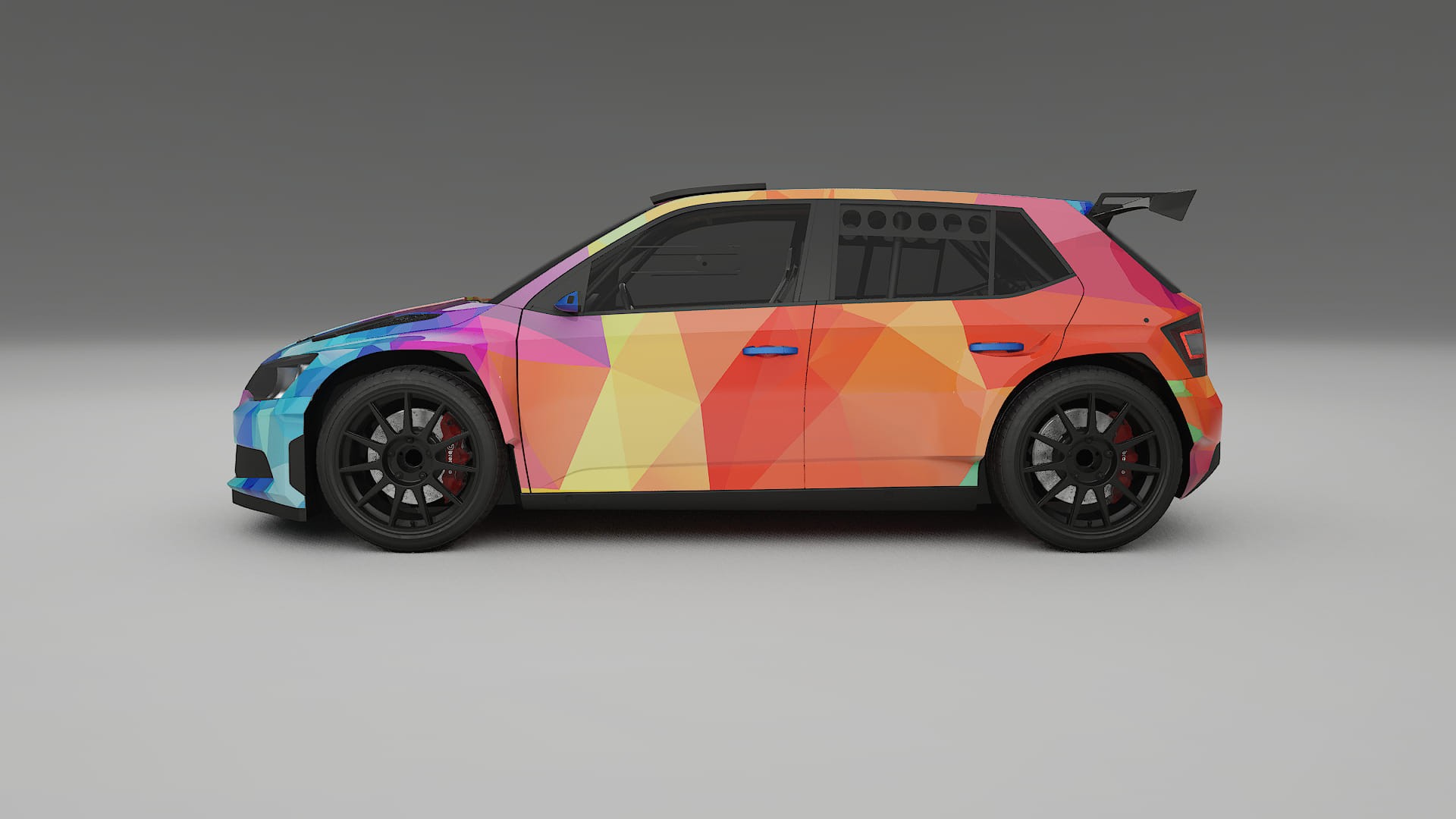 Škoda Fabia R5 6V VECTOR VIBE Designed Wrap PPF Kit – Printable Polyurethane Film