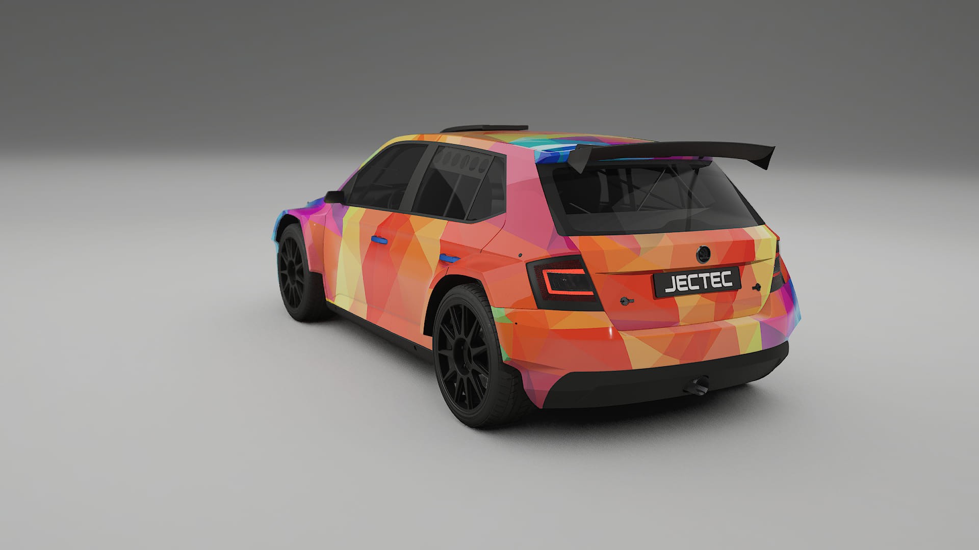 Škoda Fabia R5 6V VECTOR VIBE Designed Wrap PPF Kit – Printable Polyurethane Film