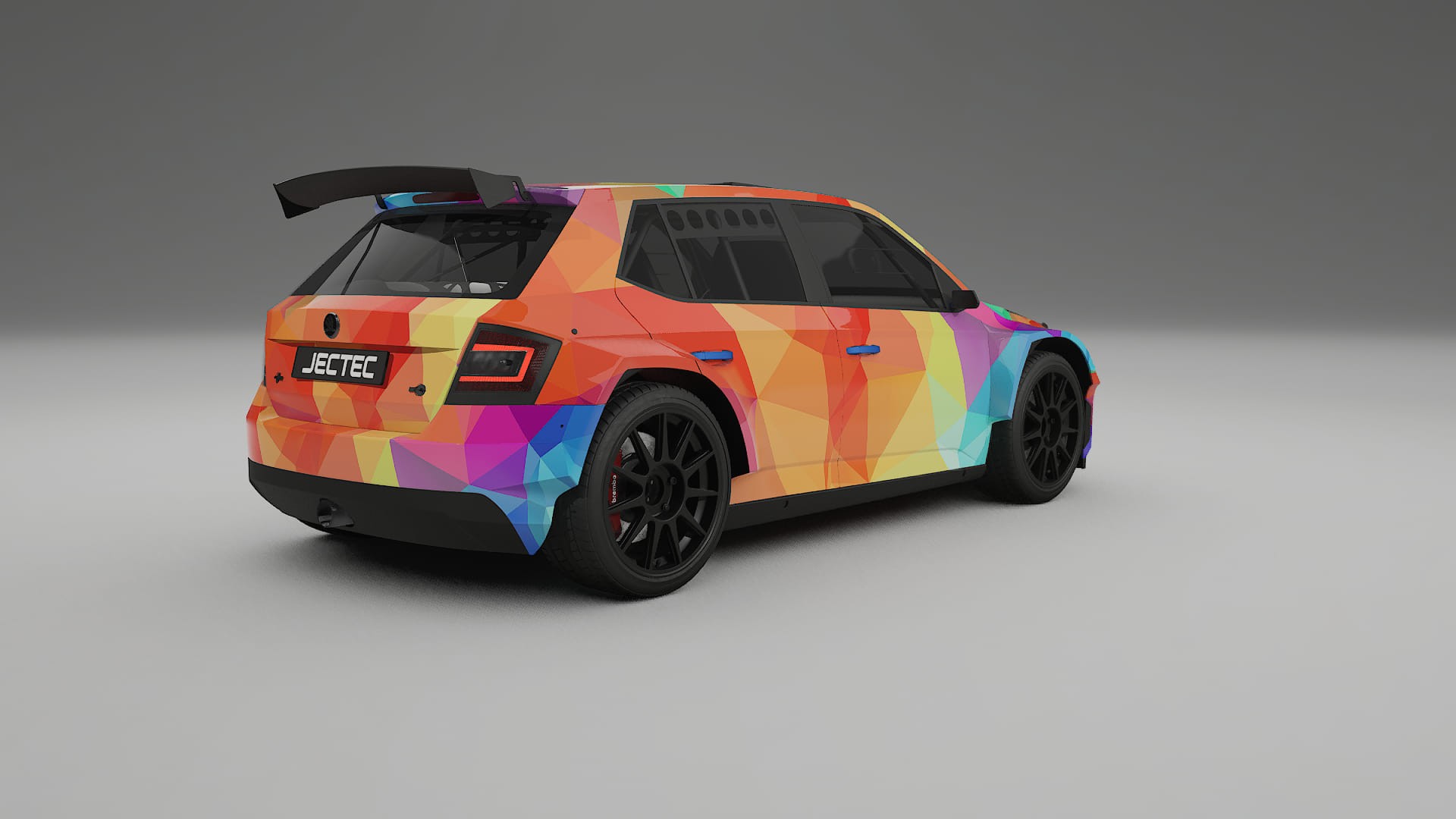 Škoda Fabia R5 6V VECTOR VIBE Designed Wrap PPF Kit – Printable Polyurethane Film