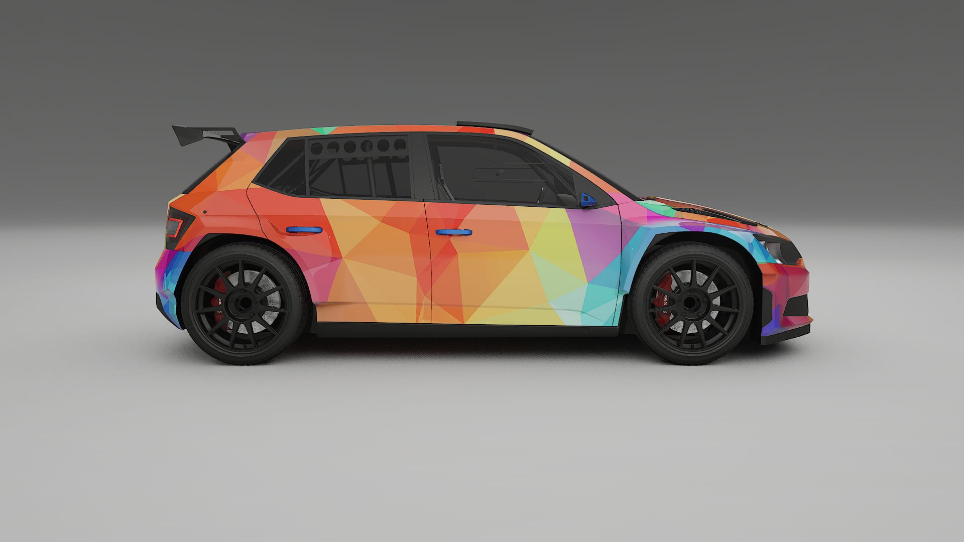 Škoda Fabia R5 6V VECTOR WIBE Designed Wrap PPF Kit – Printable Polyurethane Film