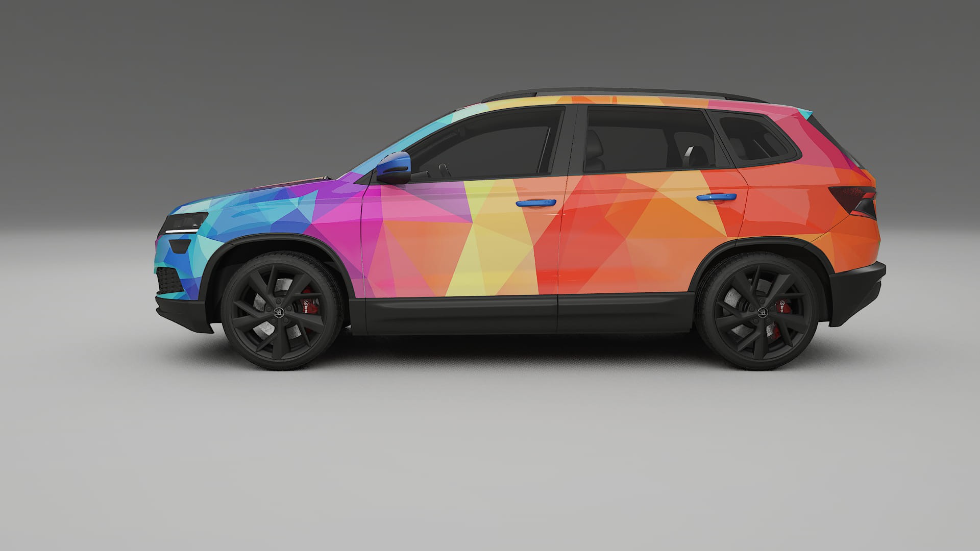 Škoda Karoq NU7 VECTOR VIBE Designed Wrap PPF Kit – Printable Polyurethane Film