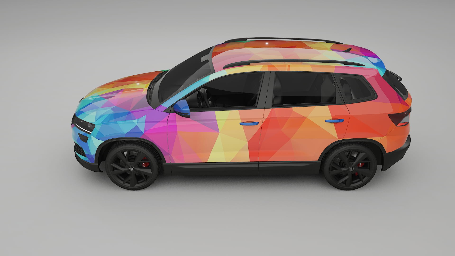 Škoda Karoq NU7 VECTOR VIBE Designed Wrap PPF Kit – Printable Polyurethane Film
