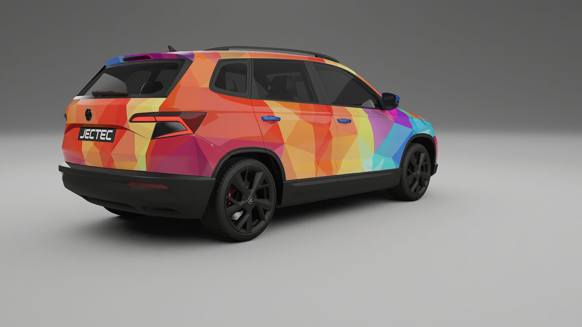 Škoda Karoq NU7 VECTOR VIBE Designed Wrap PPF Kit – Printable Polyurethane Film