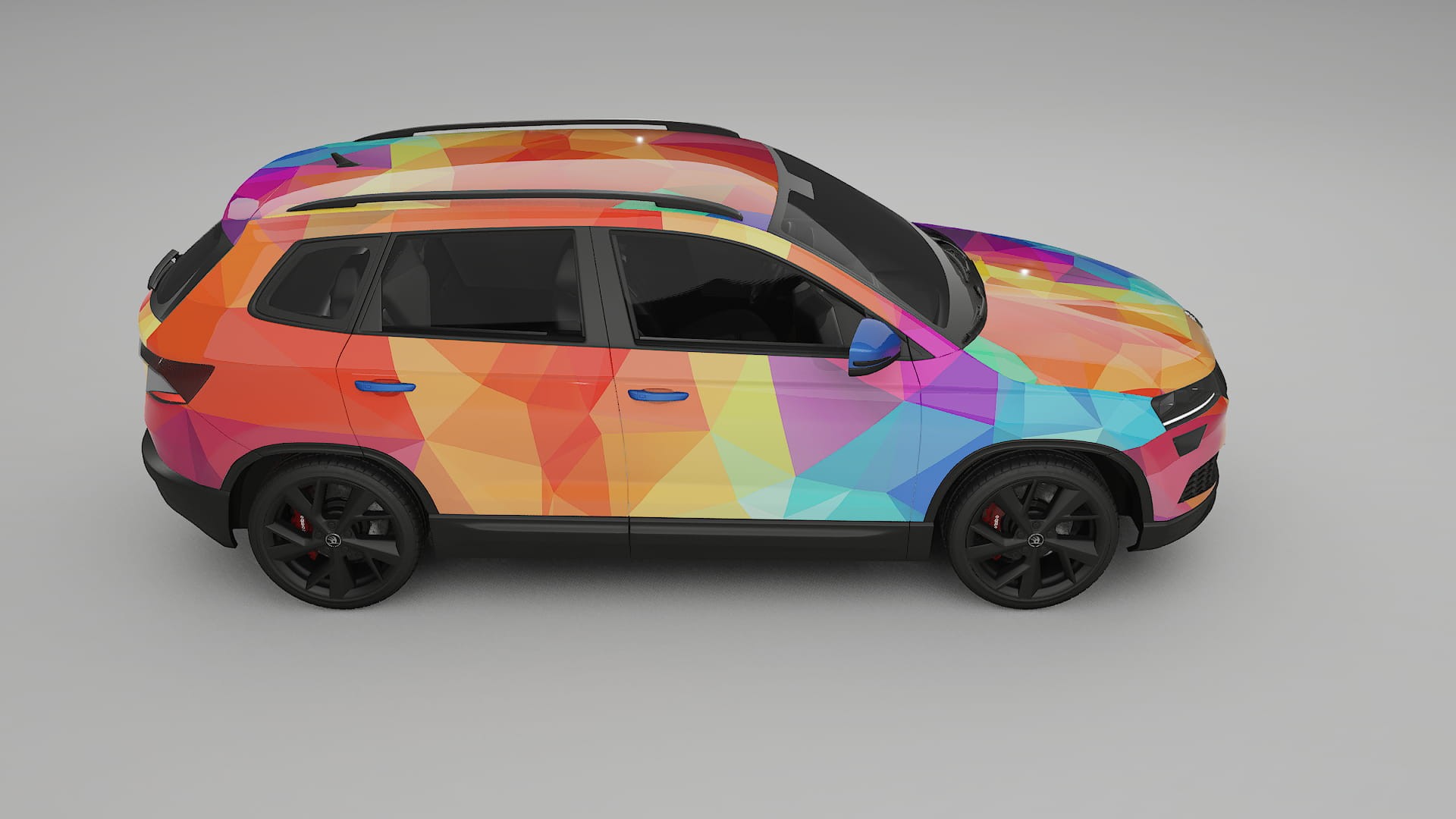 Škoda Karoq NU7 VECTOR WIBE Designed Wrap PPF Kit – Printable Polyurethane Film