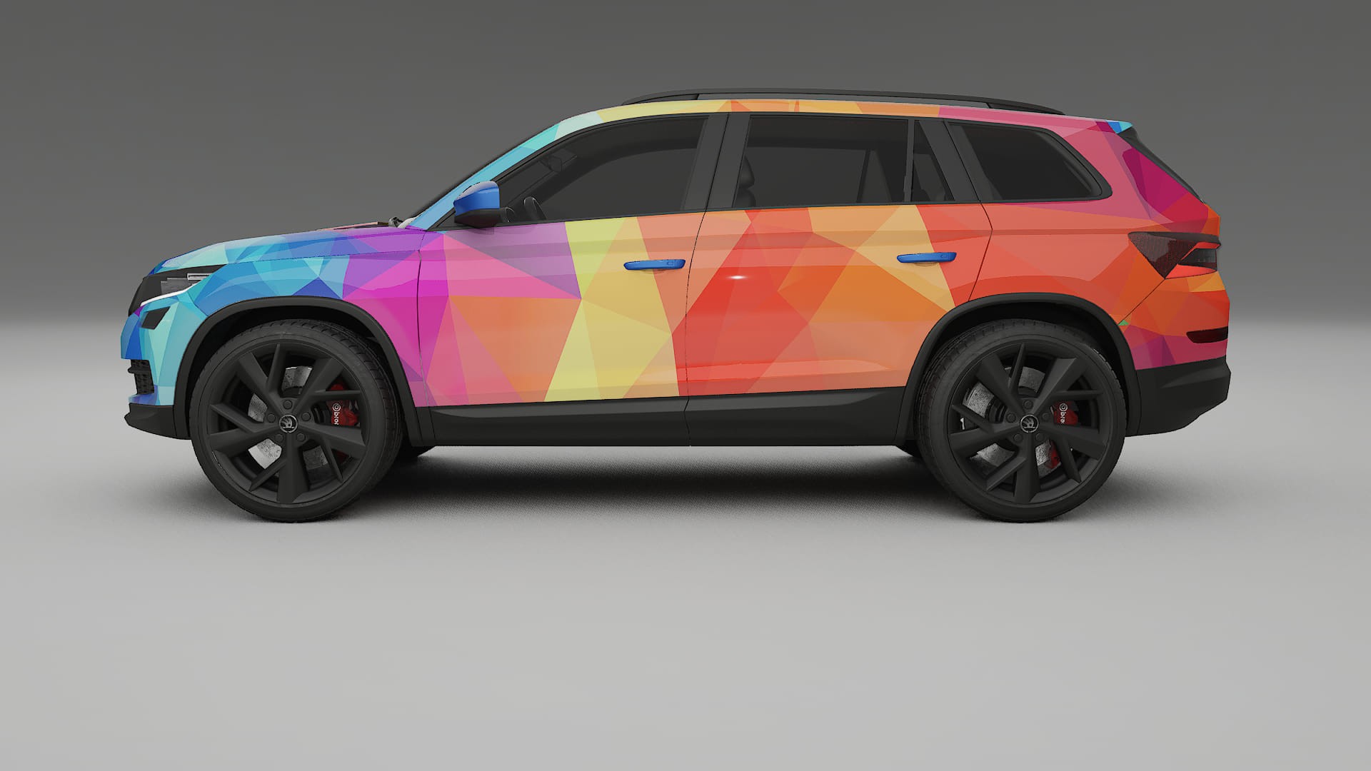 Škoda Kodiaq NS7 VECTOR WIBE Designed Wrap PPF Kit – Printable Polyurethane Film