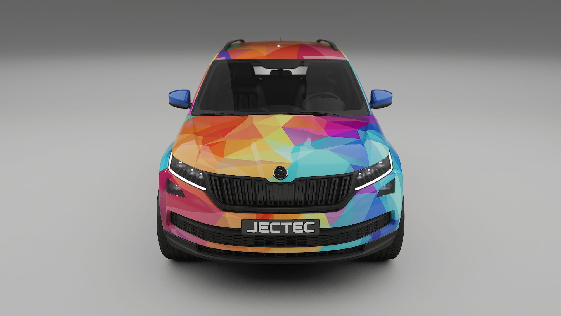 Škoda Kodiaq NS7 VECTOR VIBE – Design-Wrap PPF-Kit aus bedruckbarer Polyurethanfolie