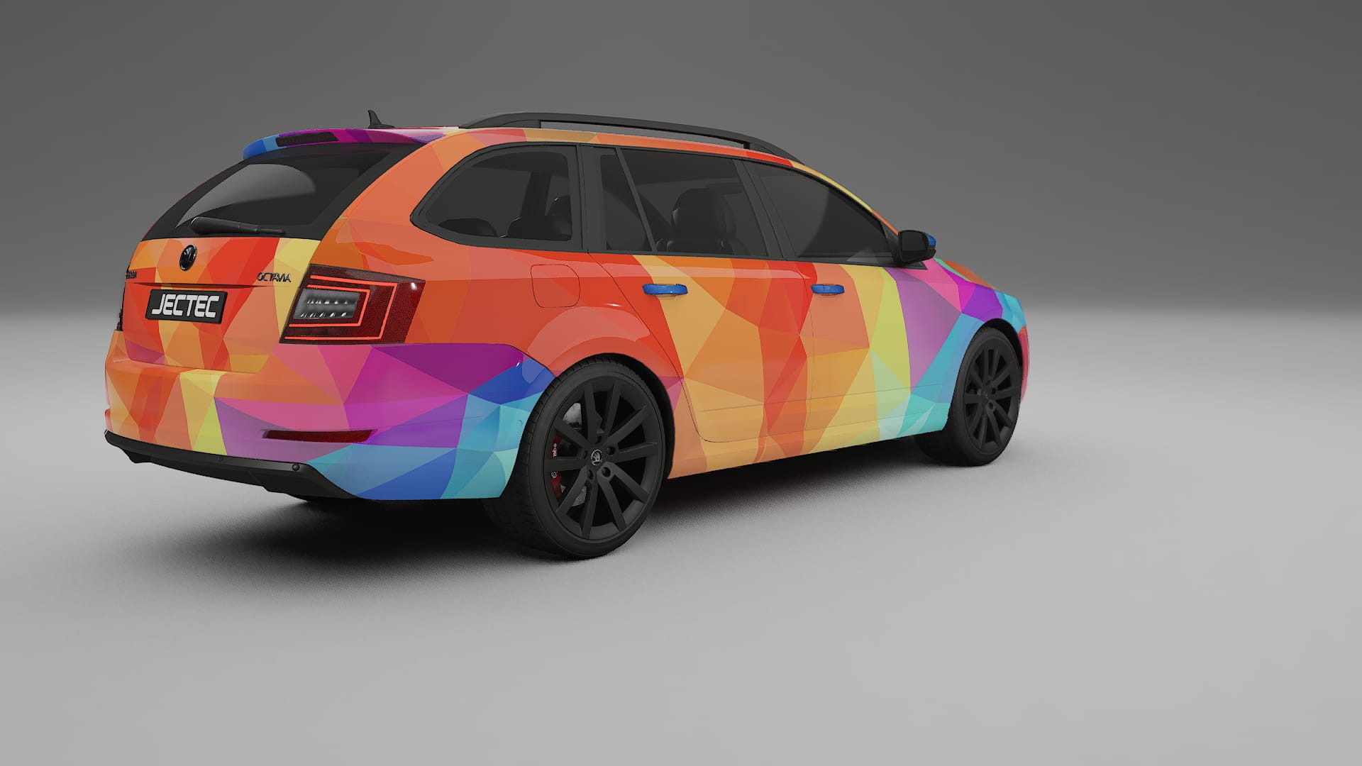 Škoda Octavia combi 5E VECTOR WIBE Designed Wrap PPF Kit – Printable Polyurethane Film