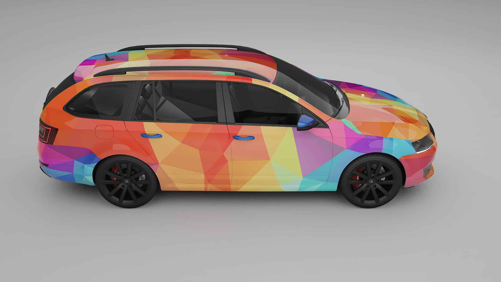 Škoda Octavia combi 5E VECTOR VIBE Designed Wrap PPF Kit – Printable Polyurethane Film