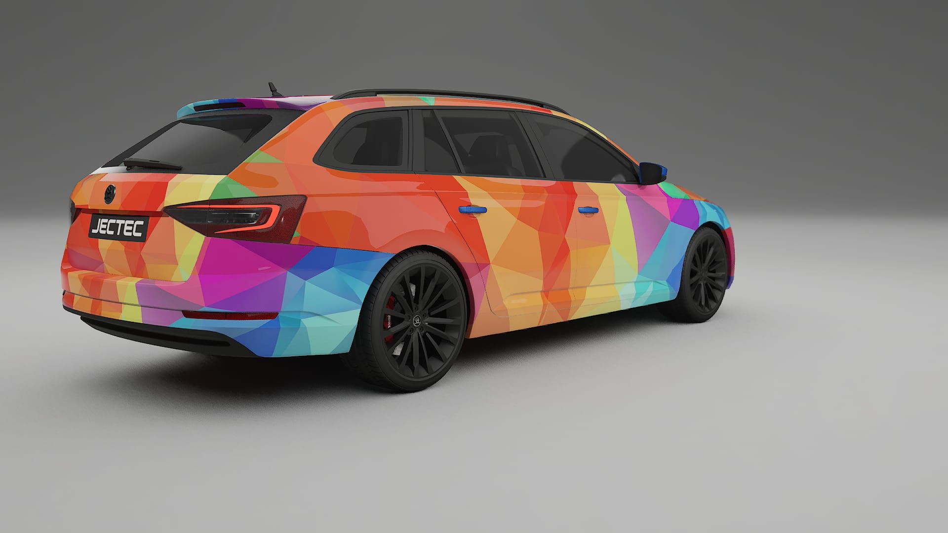 Škoda Superb B8 VECTOR VIBE Designed Wrap PPF Kit – Printable Polyurethane Film